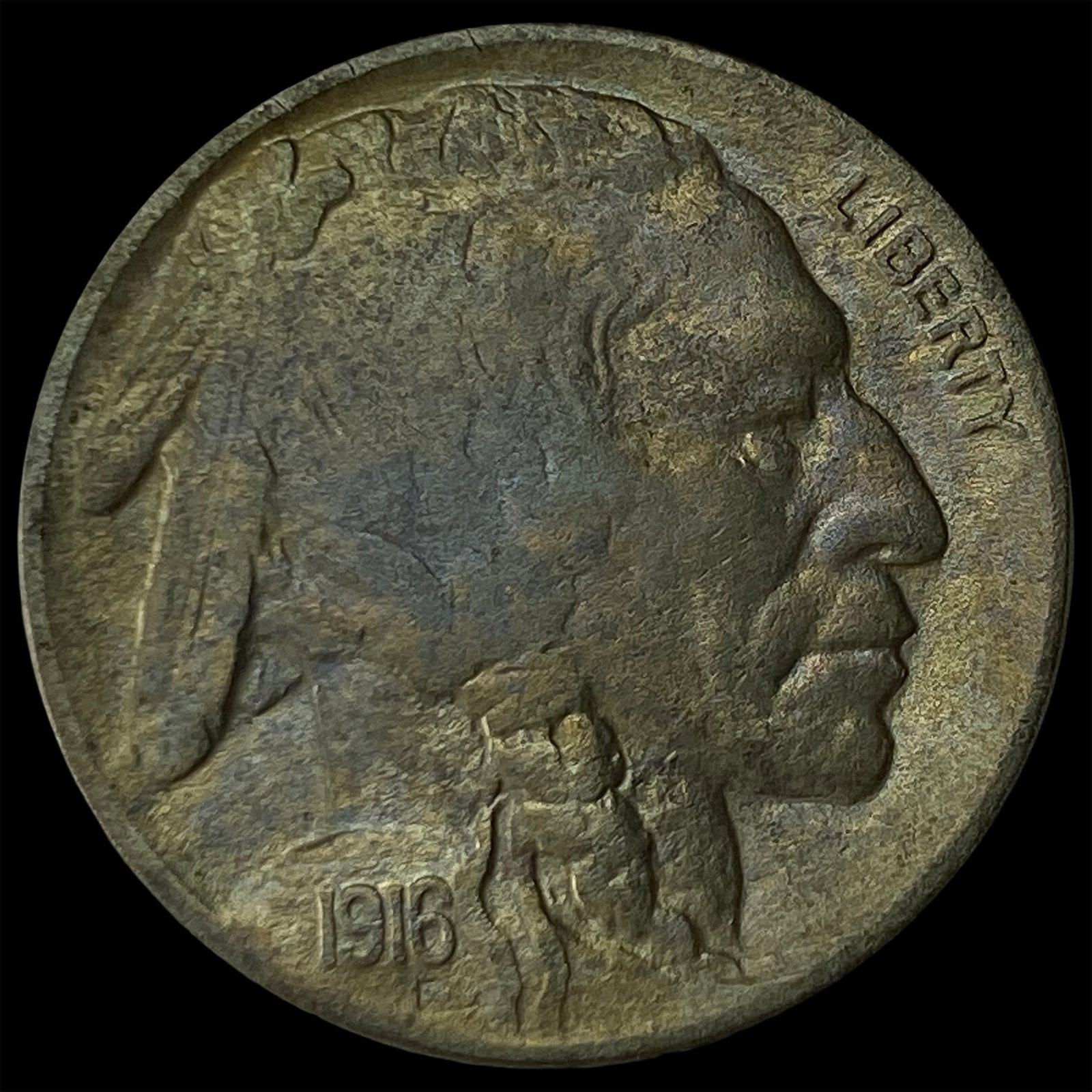1916 Buffalo Nickel NICELY CIRCULATED: 1916 Buffalo Nickel NICELY CIRCULATED