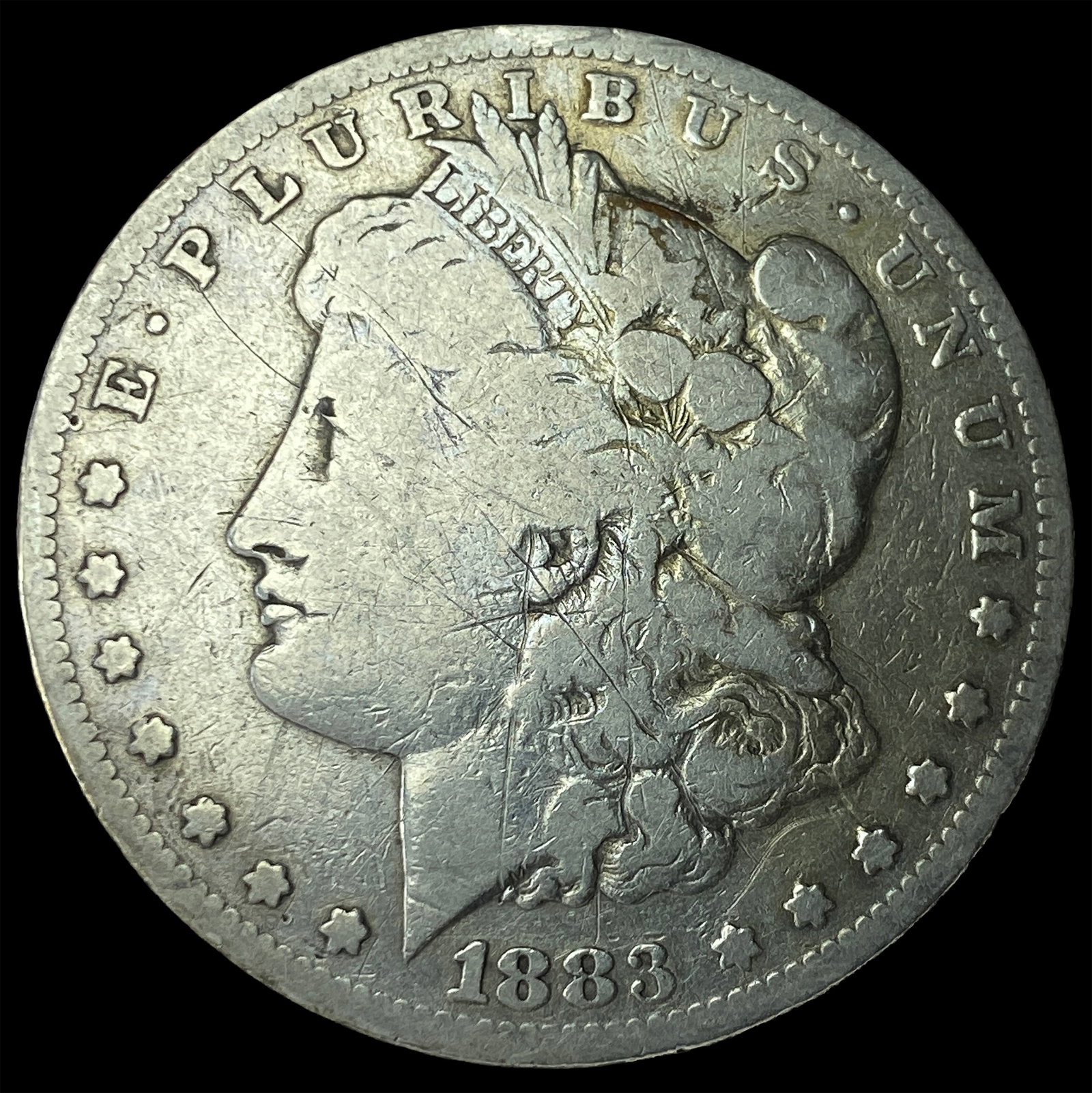 1883-S Silver Morgan Dollar LIGHTLY CIRCULATED: 1883-S Silver Morgan Dollar LIGHTLY CIRCULATED