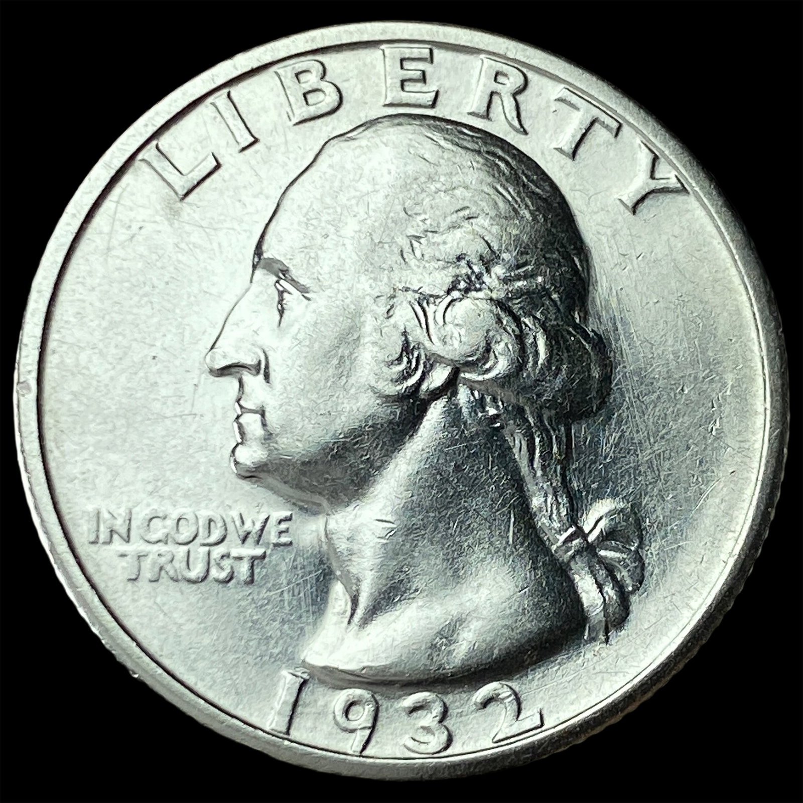1932-D Silver Washington Quarter NEARLY UNCIRCULATED: 1932-D Silver Washington Quarter NEARLY UNCIRCULATED
