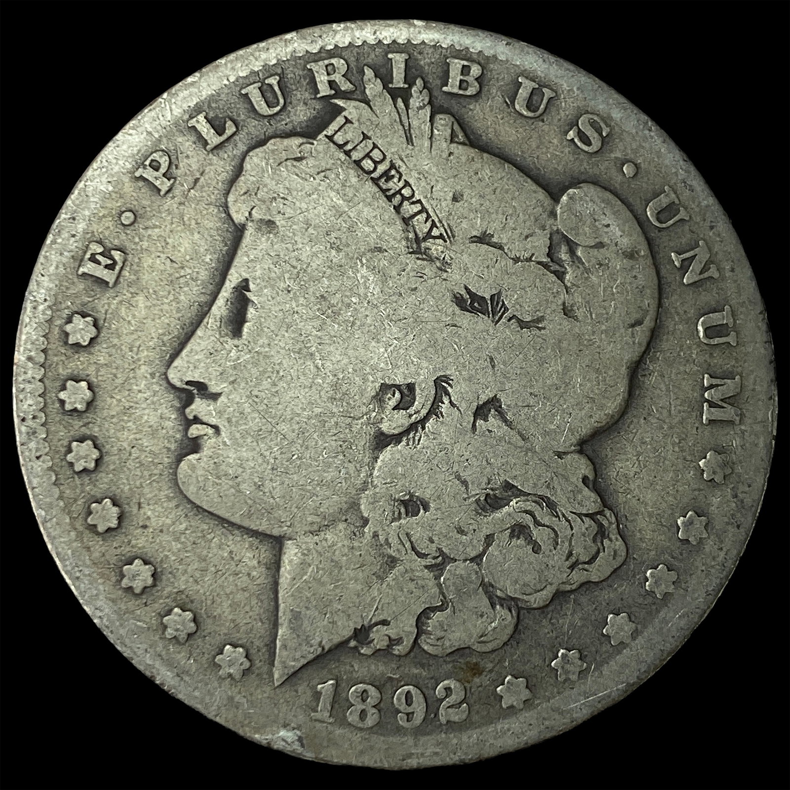 1892 Silver Morgan Dollar UNCIRCULATED: 1892 Silver Morgan Dollar UNCIRCULATED