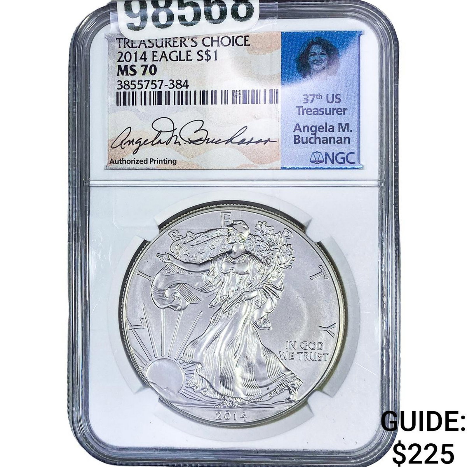 2014 Silver Eagle NGC MS70: 2014 Silver Eagle NGC MS70
