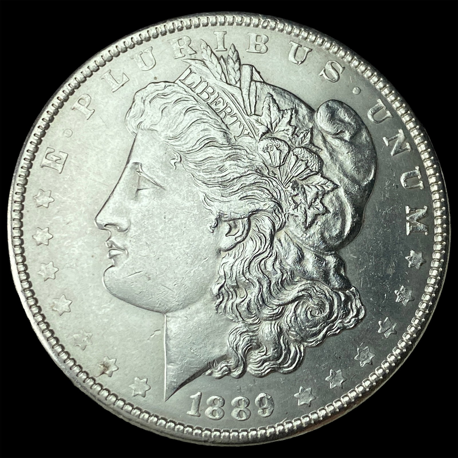1889 Morgan Silver Dollar CHOICE AU: 1889 Morgan Silver Dollar CHOICE AU