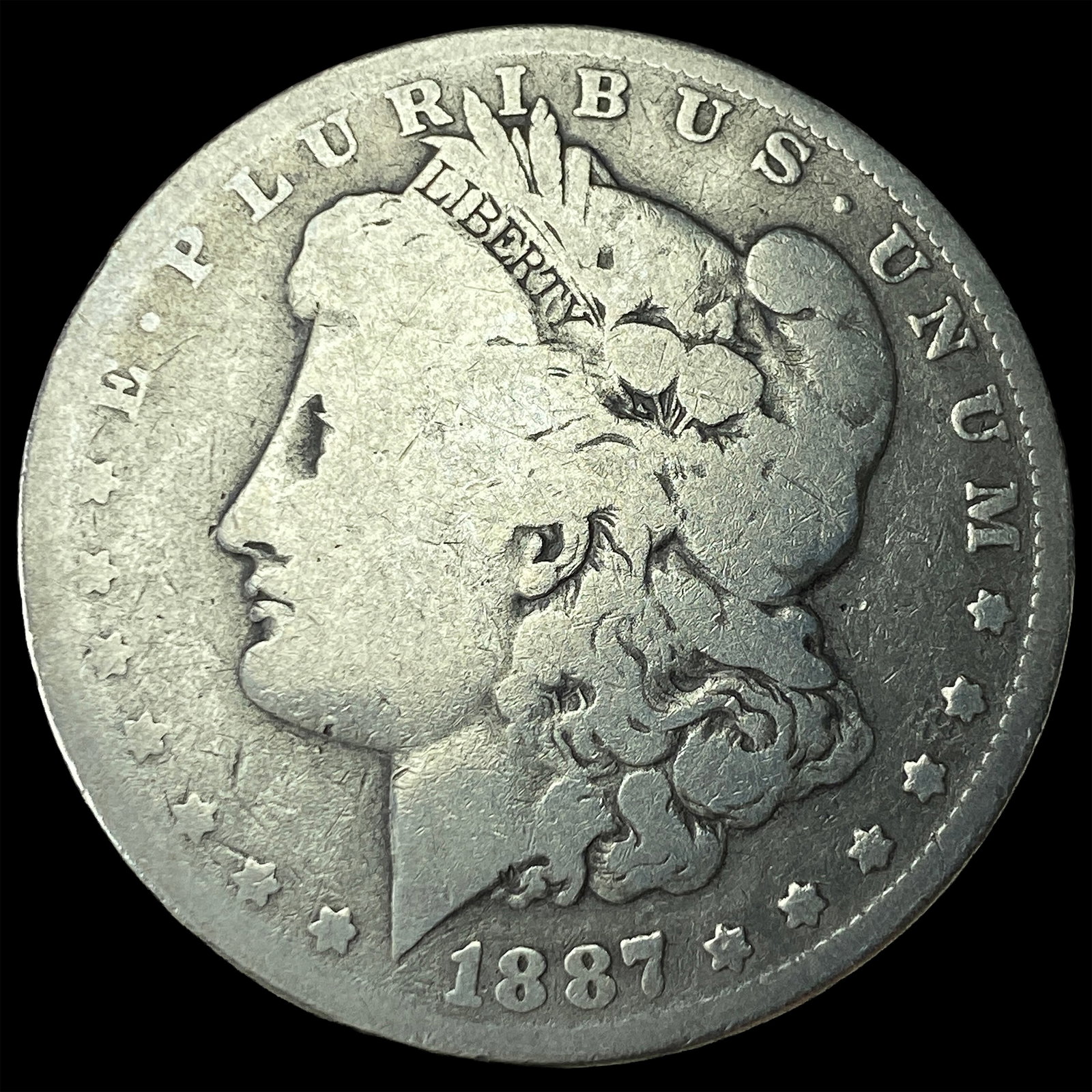1887 Morgan Silver Dollar NICELY CIRCULATED: 1887 Morgan Silver Dollar NICELY CIRCULATED