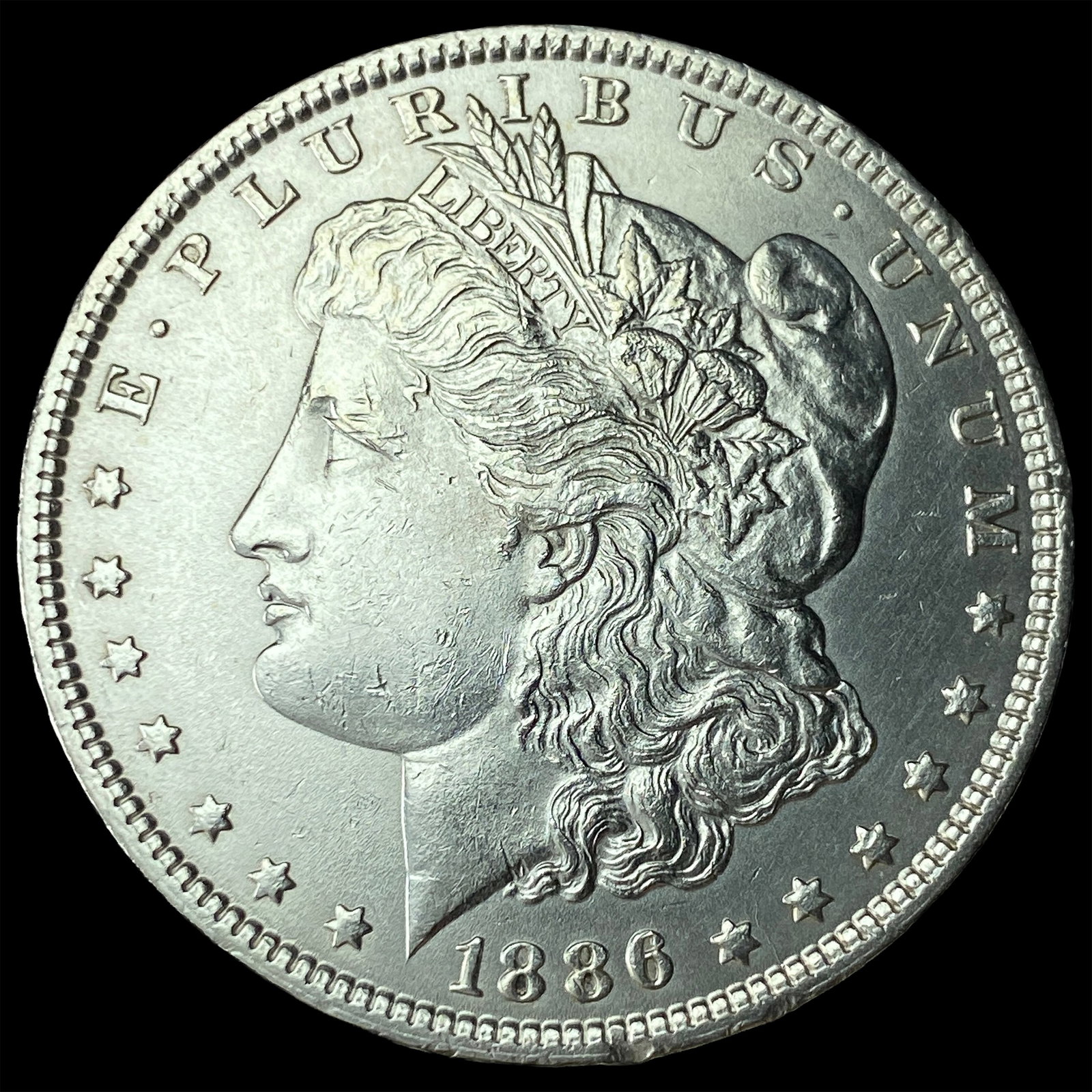 1886 Silver Morgan Dollar LIGHTLY CIRCULATED: 1886 Silver Morgan Dollar LIGHTLY CIRCULATED