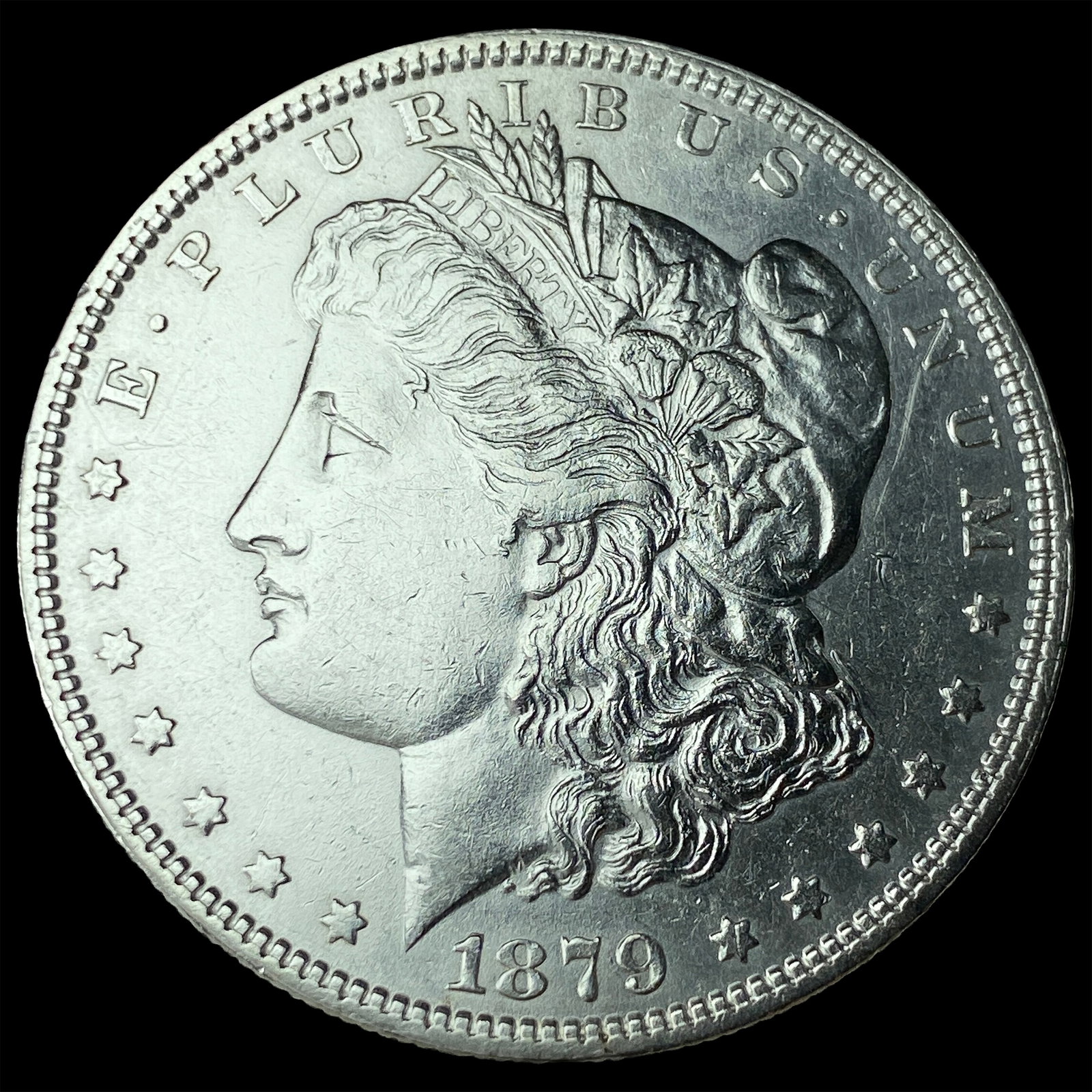 1879-S Silver Morgan Dollar NEARLY UNCIRCULATED: 1879-S Silver Morgan Dollar NEARLY UNCIRCULATED