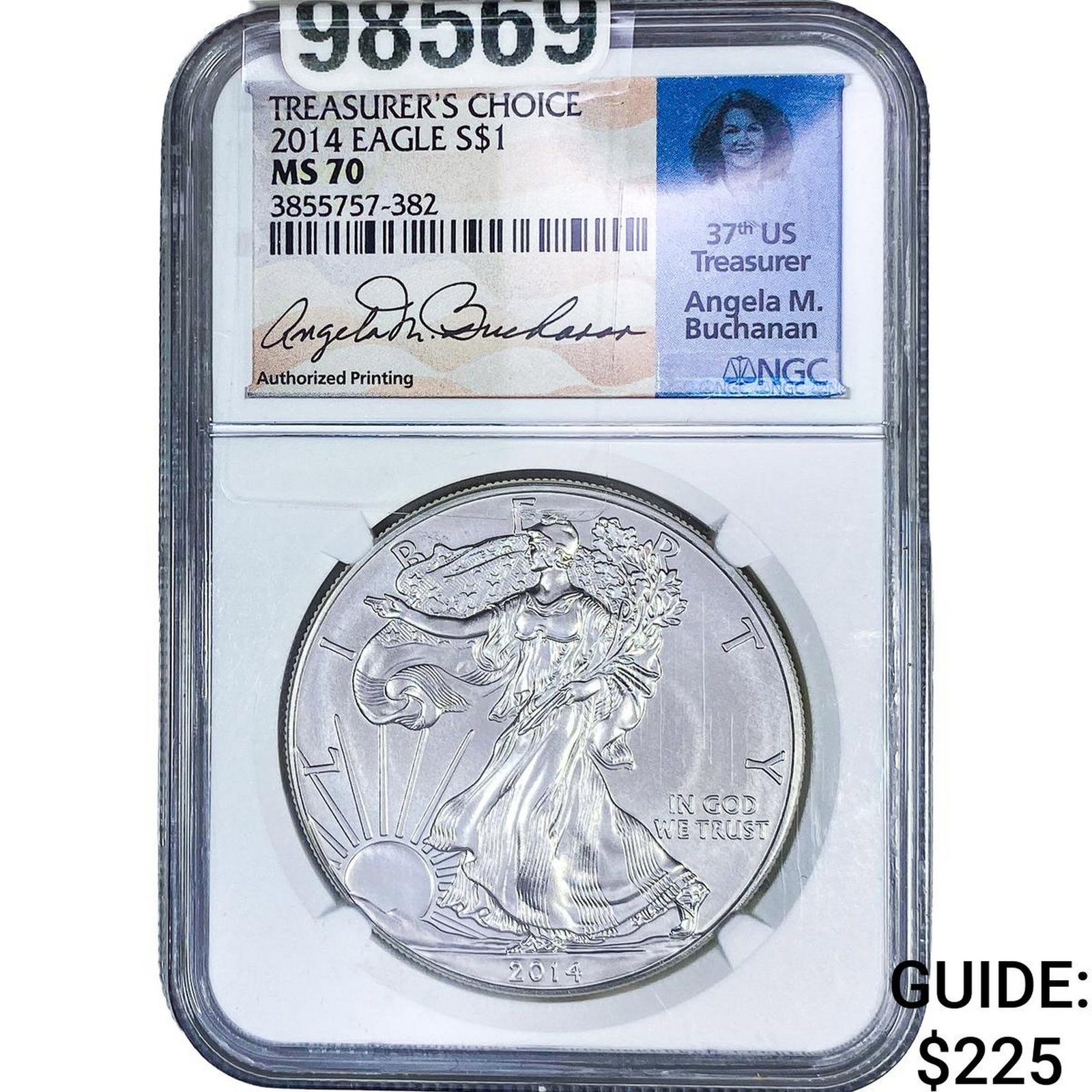 2014 Silver Eagle NGC MS70: 2014 Silver Eagle NGC MS70