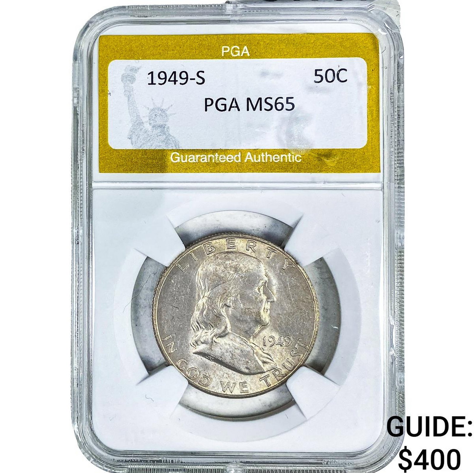 1949-S Franklin Half Dollar PGA MS65 (1 of 2)