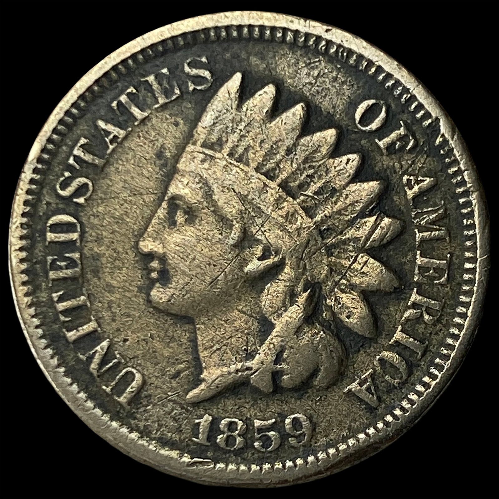 1859 1880-O Copper-Nickel Indian Head Cent UNCIRCULATED: 1859 1880-O Copper-Nickel Indian Head Cent UNCIRCULATED