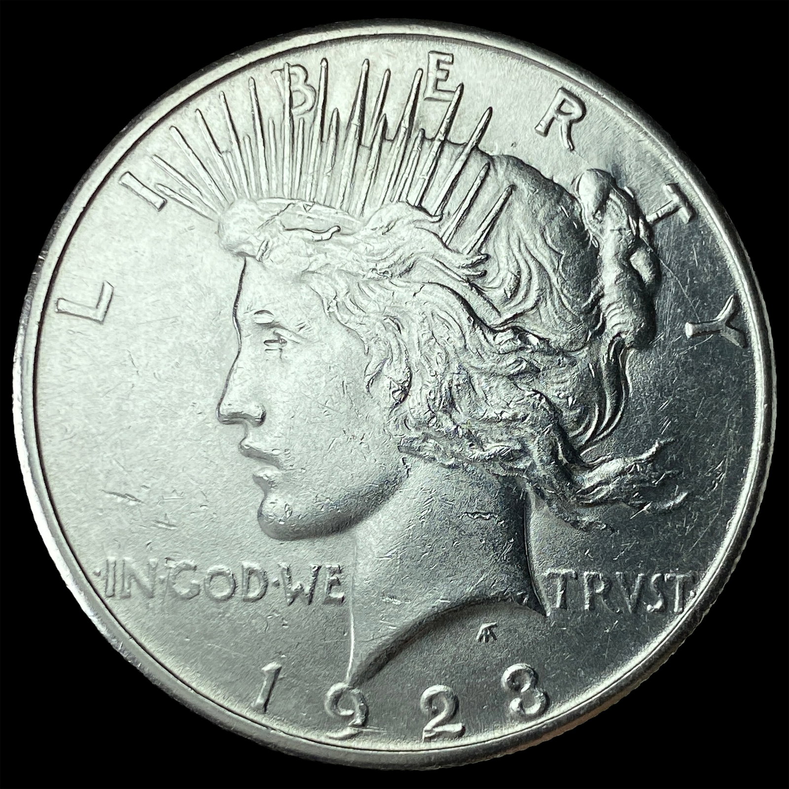 1923-S Silver Peace Dollar CLOSELY UNCIRCULATED: 1923-S Silver Peace Dollar CLOSELY UNCIRCULATED