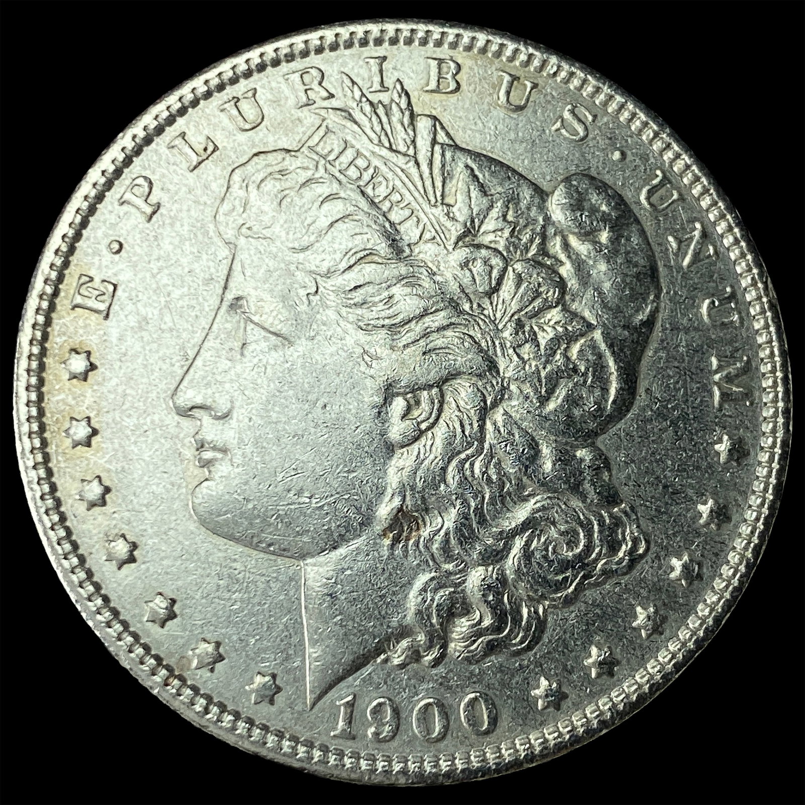 1900 1887-S Morgan Silver Dollar CLOSELY UNCIRCULATED: 1900 1887-S Morgan Silver Dollar CLOSELY UNCIRCULATED