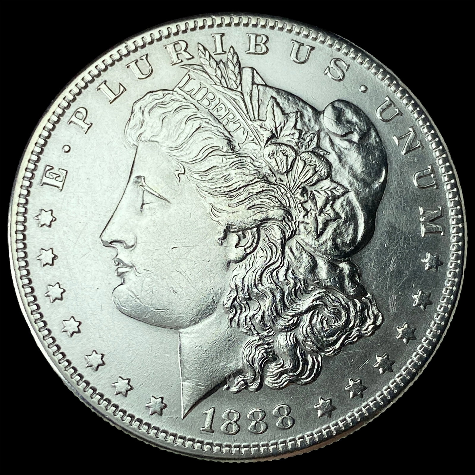 1888-S Silver Morgan Dollar CHOICE AU: 1888-S Silver Morgan Dollar CHOICE AU