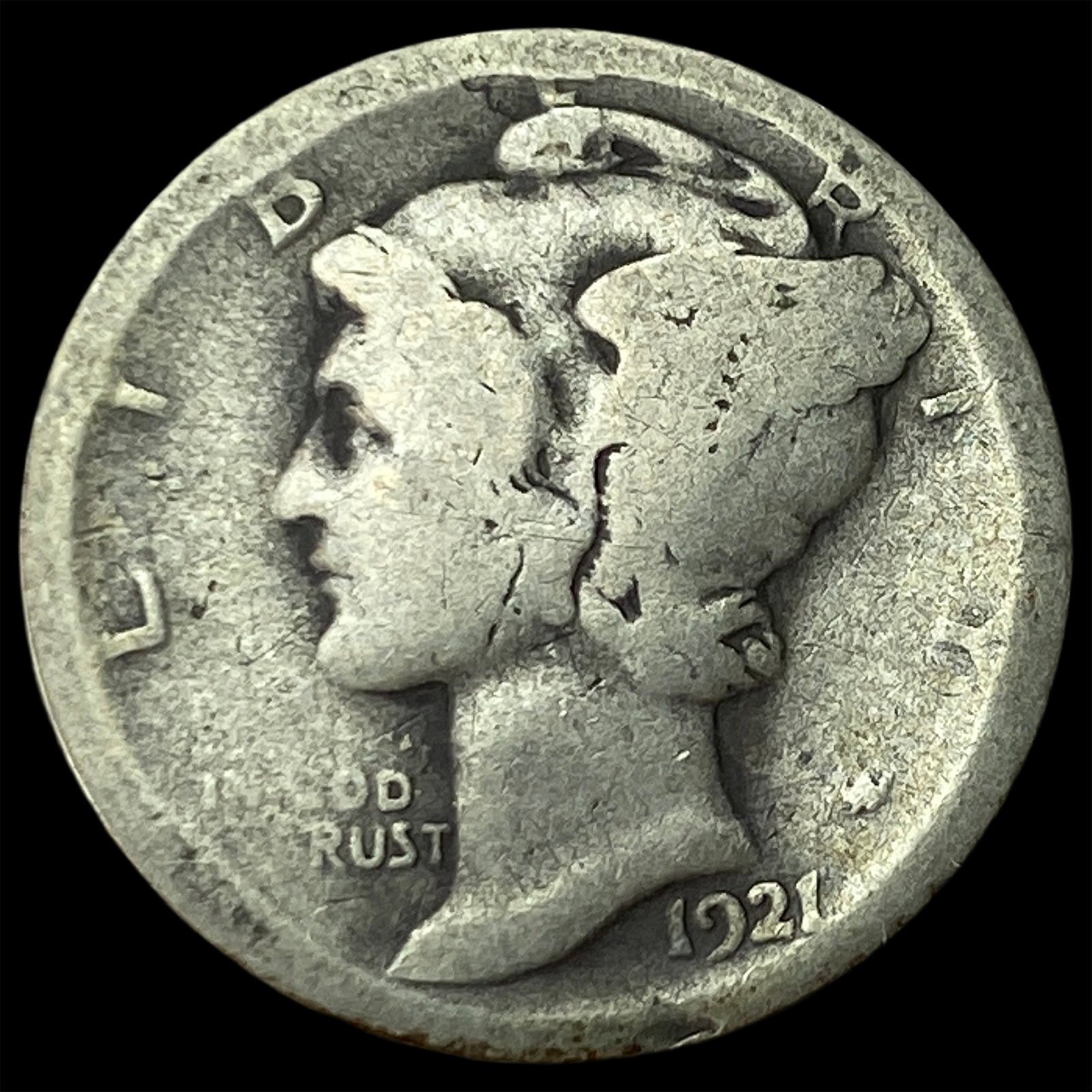 1921 Mercury Dime CHOICE BU: 1921 Mercury Dime CHOICE BU
