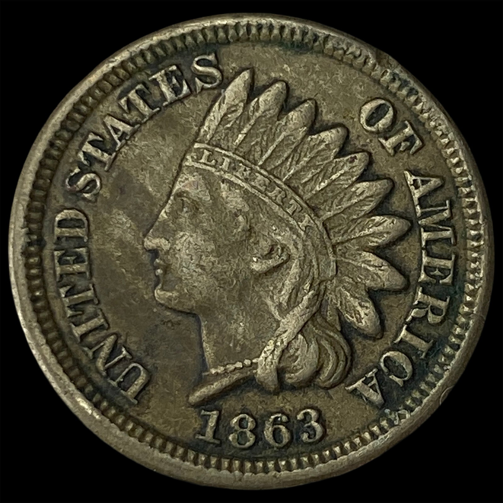 1863 1882-O Copper-Nickel Indian Head Cent UNCIRCULATED: 1863 1882-O Copper-Nickel Indian Head Cent UNCIRCULATED