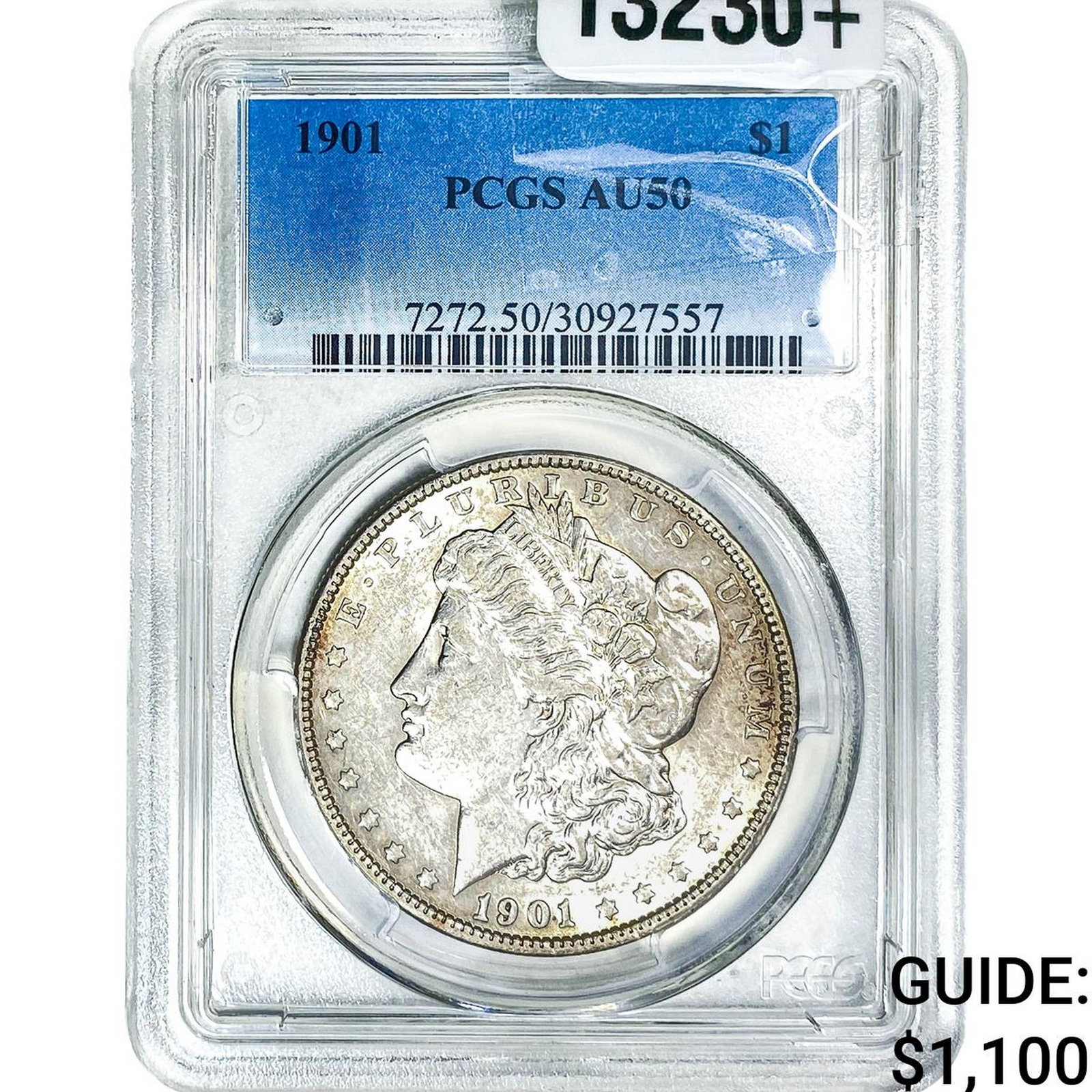 1901 Morgan Silver Dollar PCGS AU50: 1901 Morgan Silver Dollar PCGS AU50
