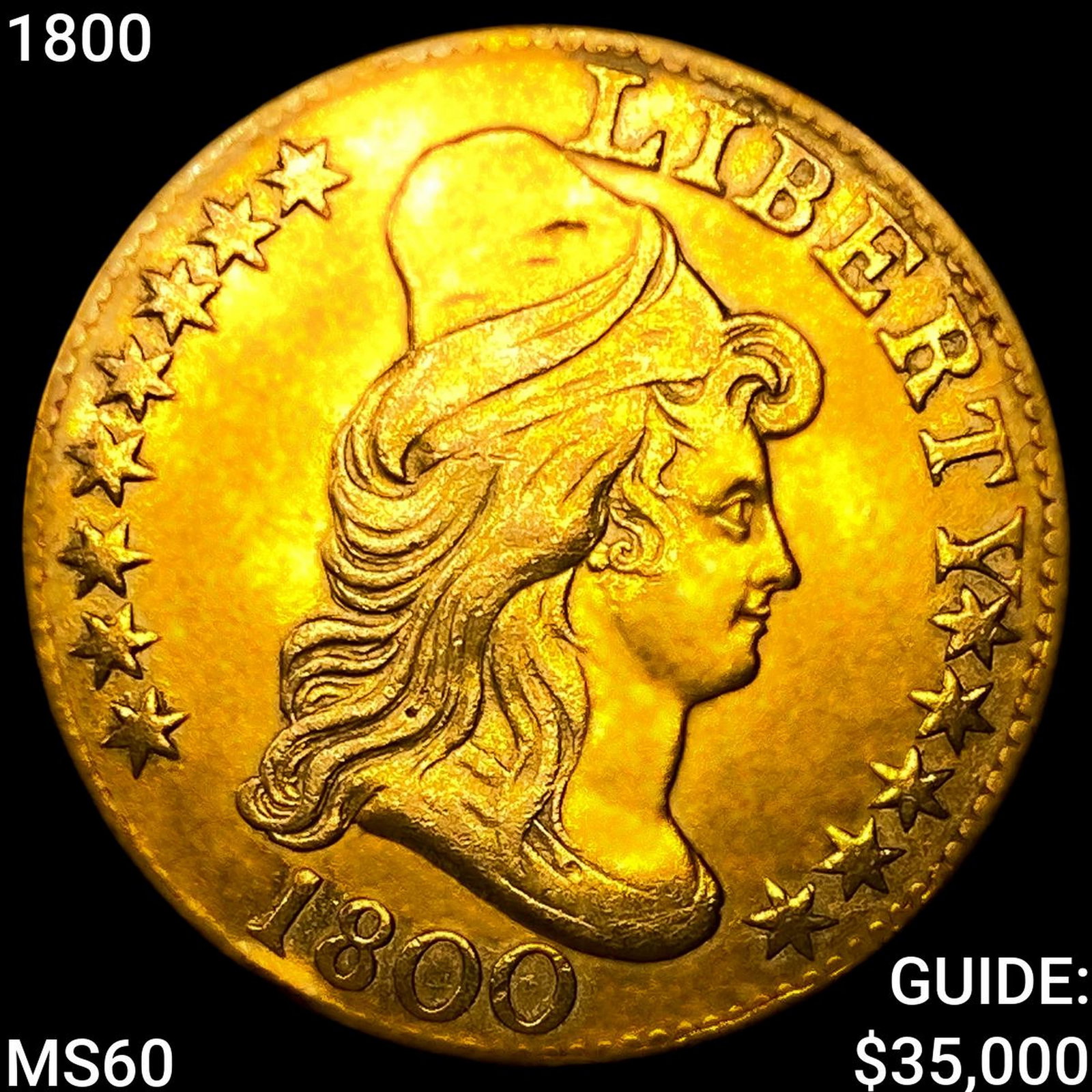 1800 $5 Gold Half Eagle: 1800 $5 Gold Half Eagle