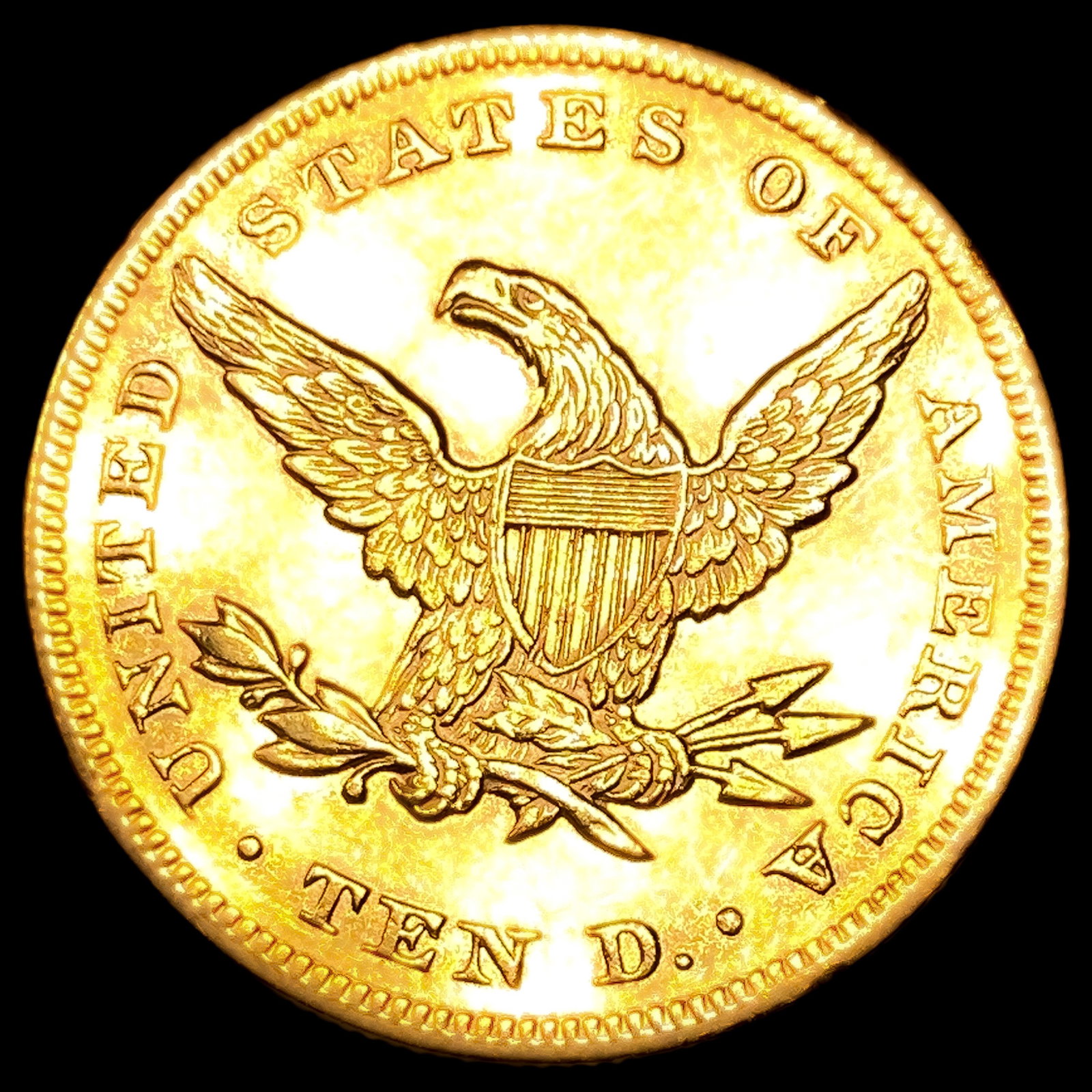 1864 $10 Gold Eagle - 2