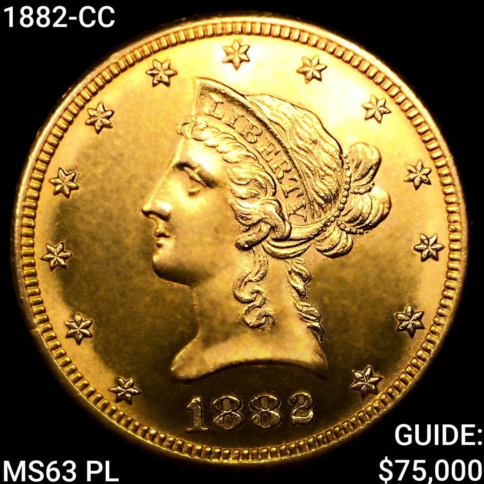 1882-CC $10 Gold Eagle: 1882-CC $10 Gold Eagle
