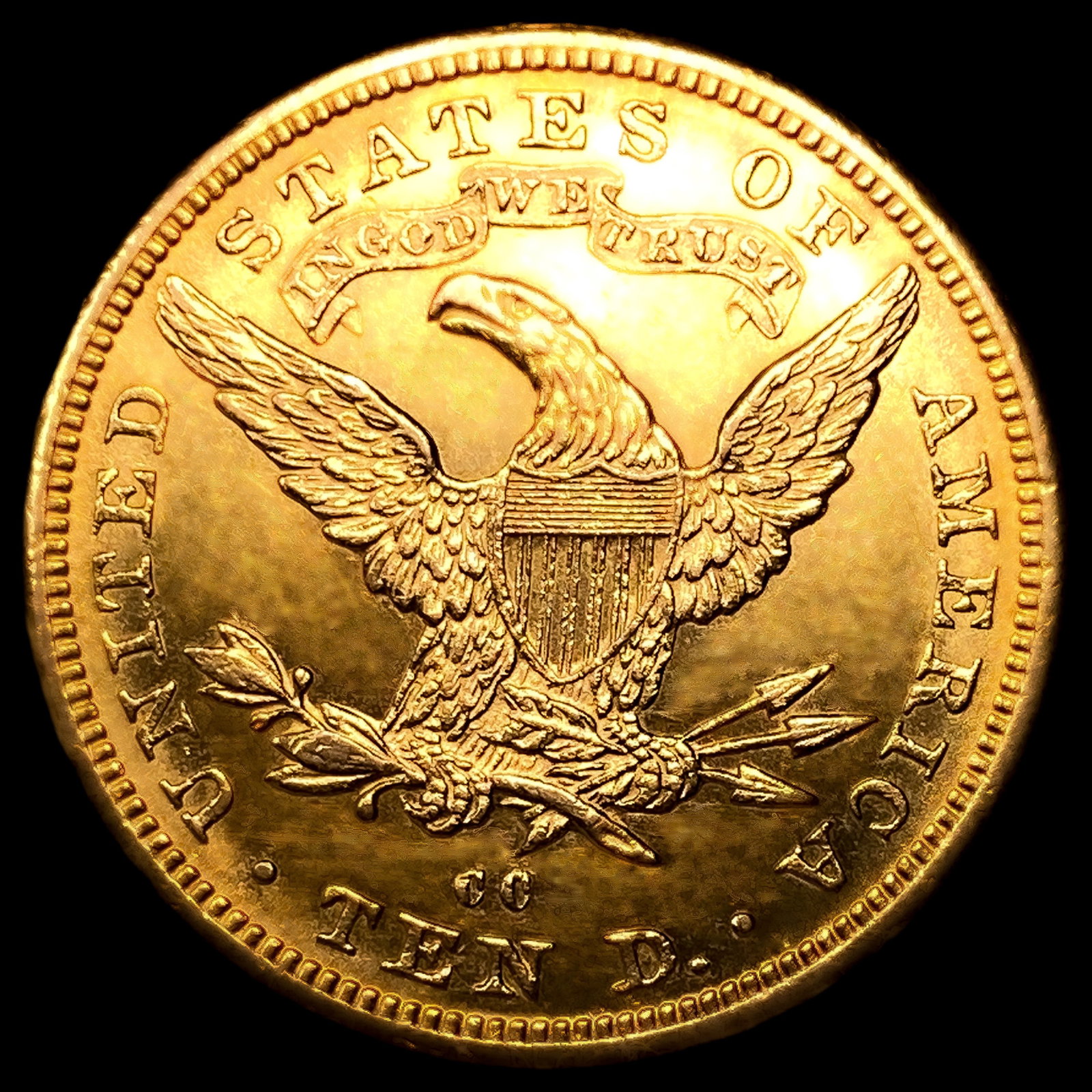 1882-CC $10 Gold Eagle CHOICE BU PL - 2