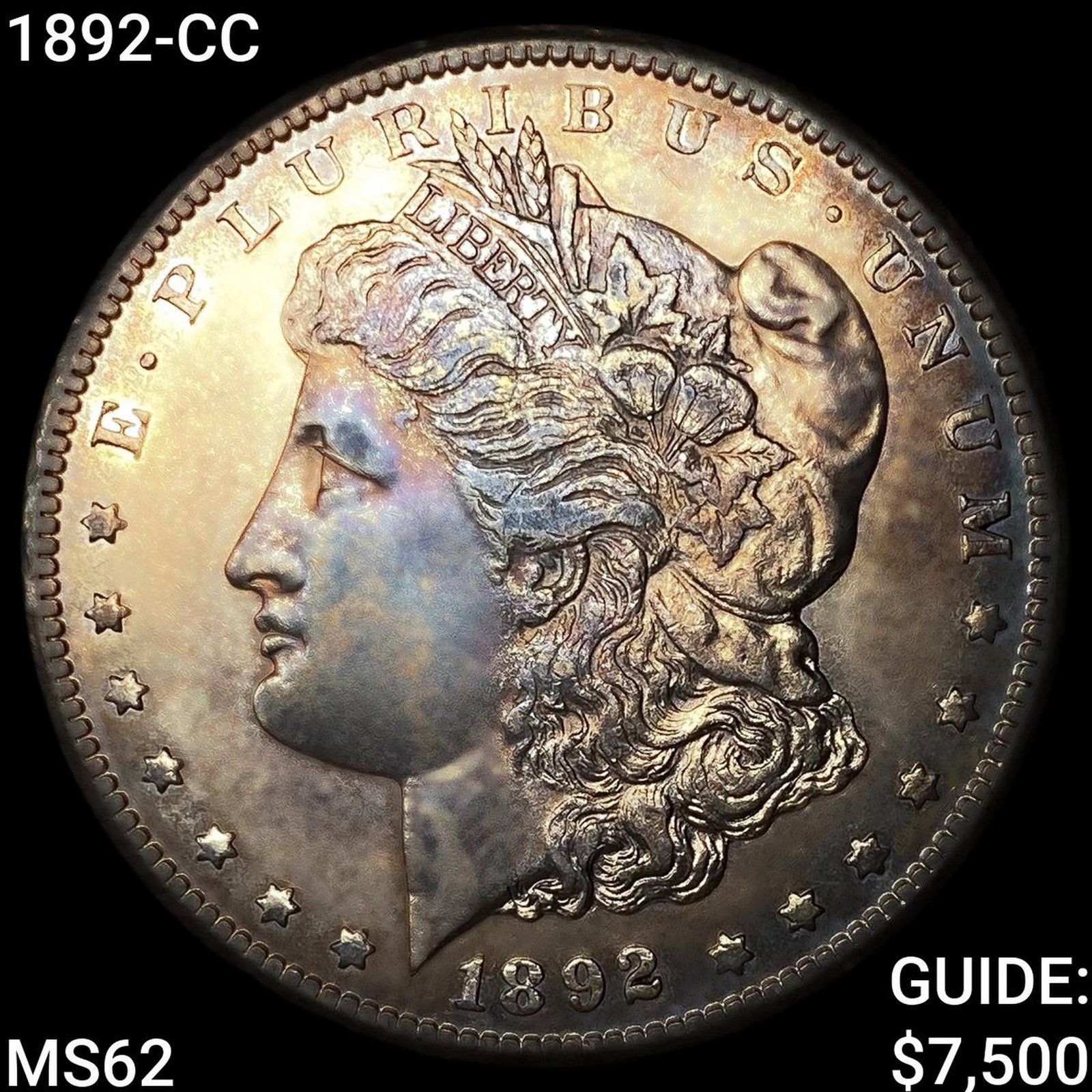 1892-CC Morgan Silver Dollar: 1892-CC Morgan Silver Dollar