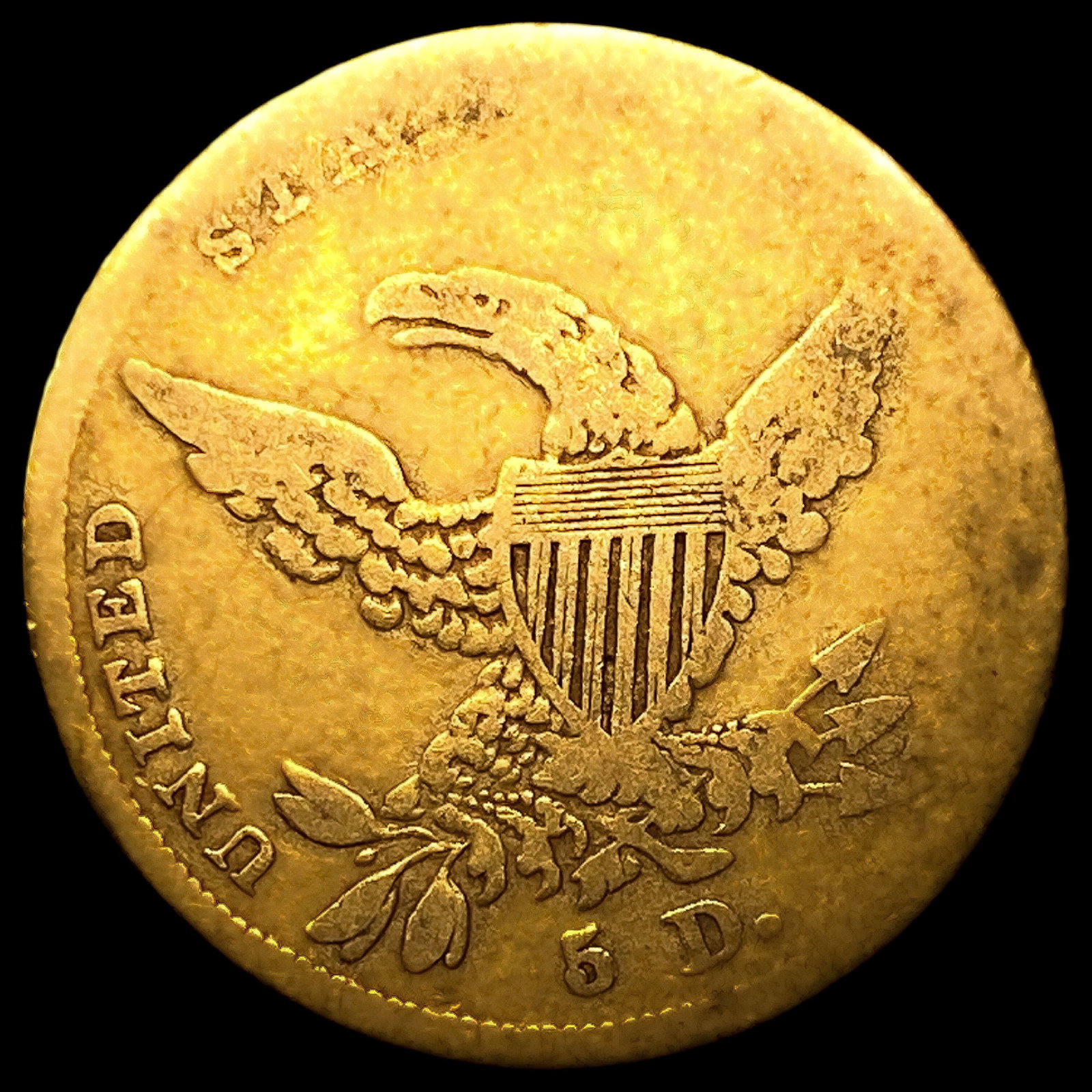 1838 $5 Gold Half Eagle - 2