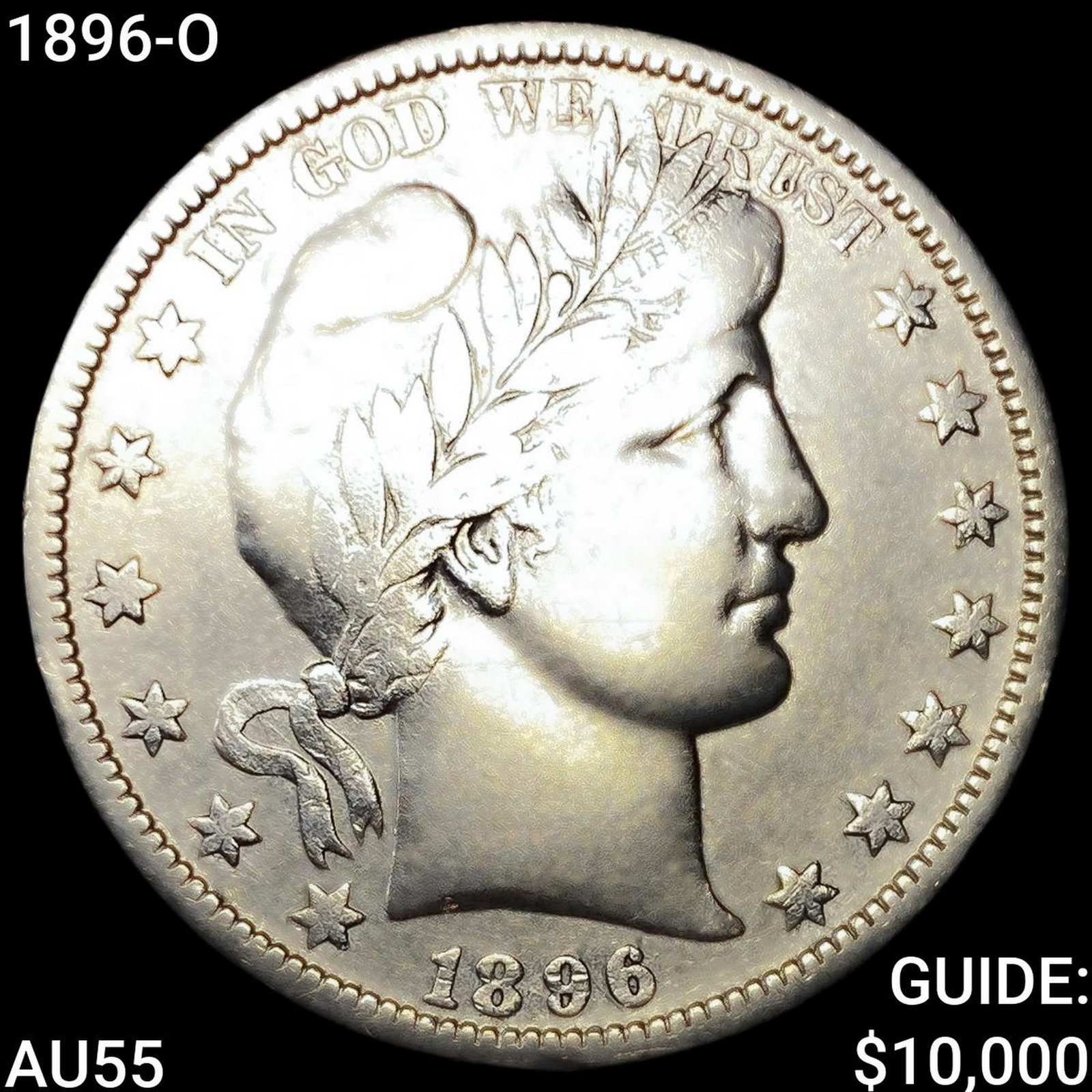 1896-O Barber Half Dollar: 1896-O Barber Half Dollar