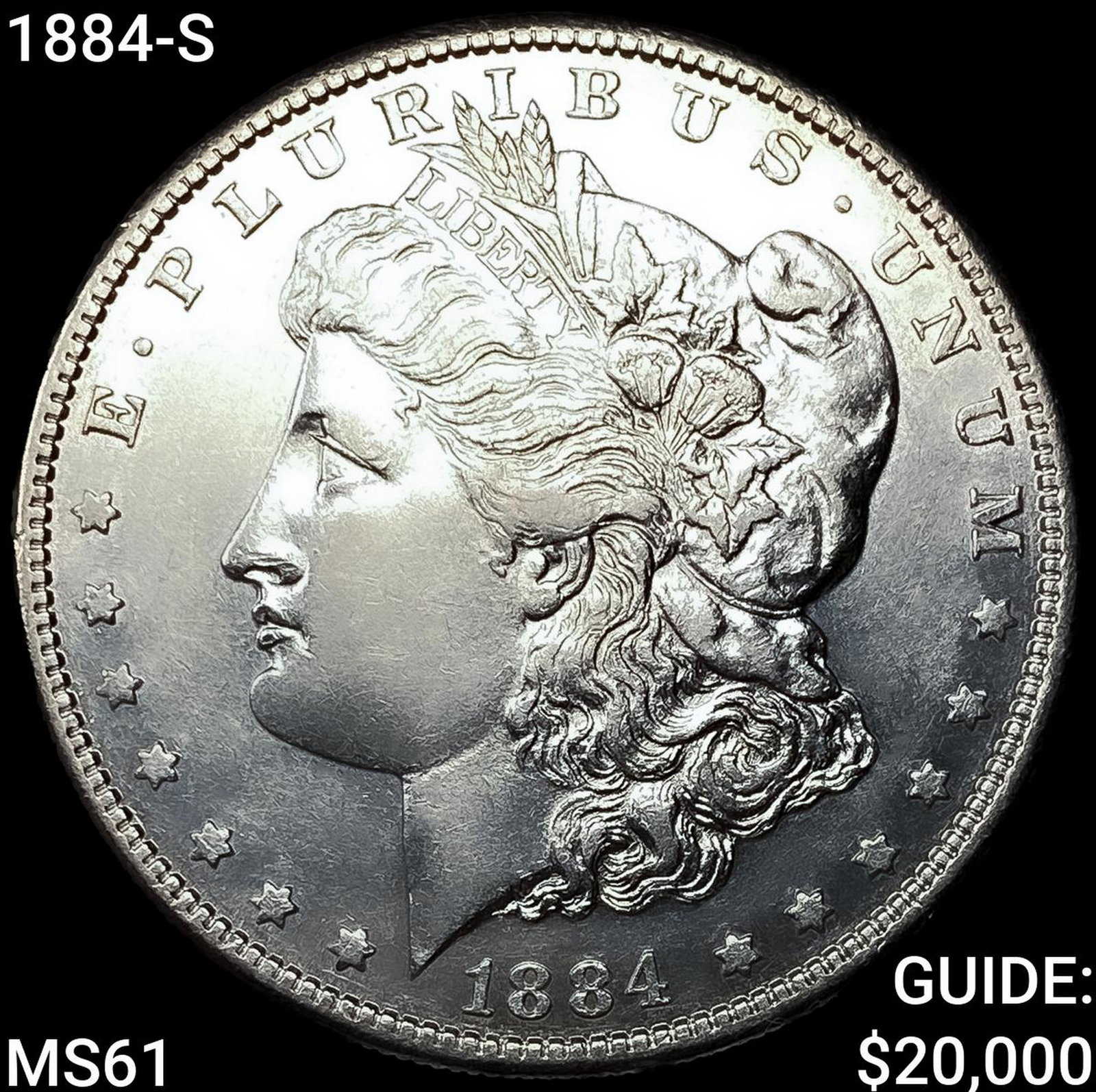1884-S Morgan Silver Dollar: 1884-S Morgan Silver Dollar