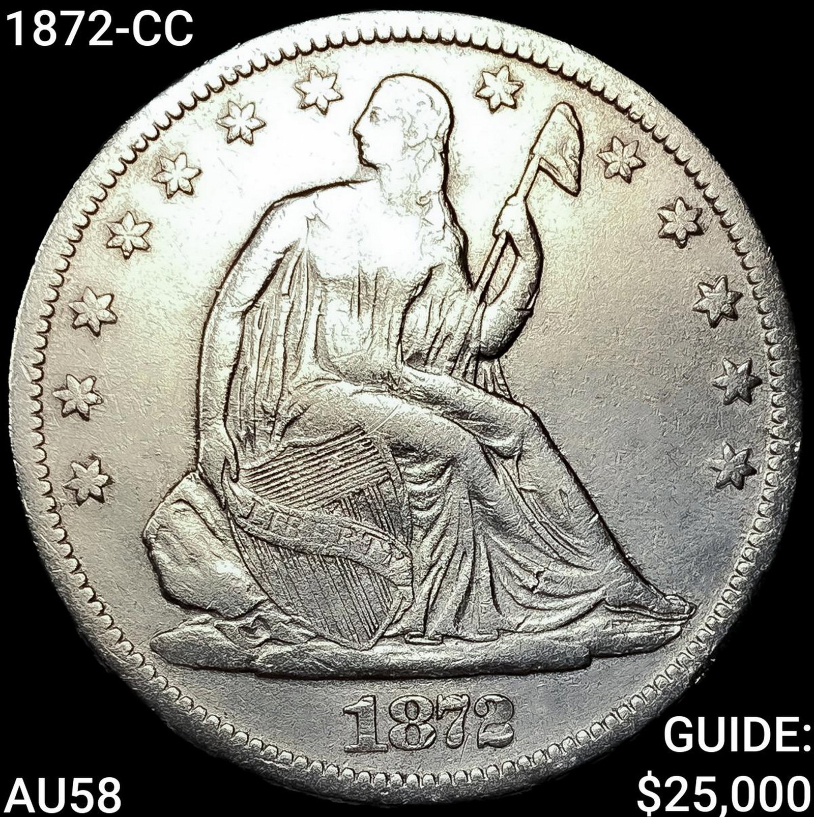 1872-CC Seated Liberty Half Dollar: 1872-CC Seated Liberty Half Dollar
