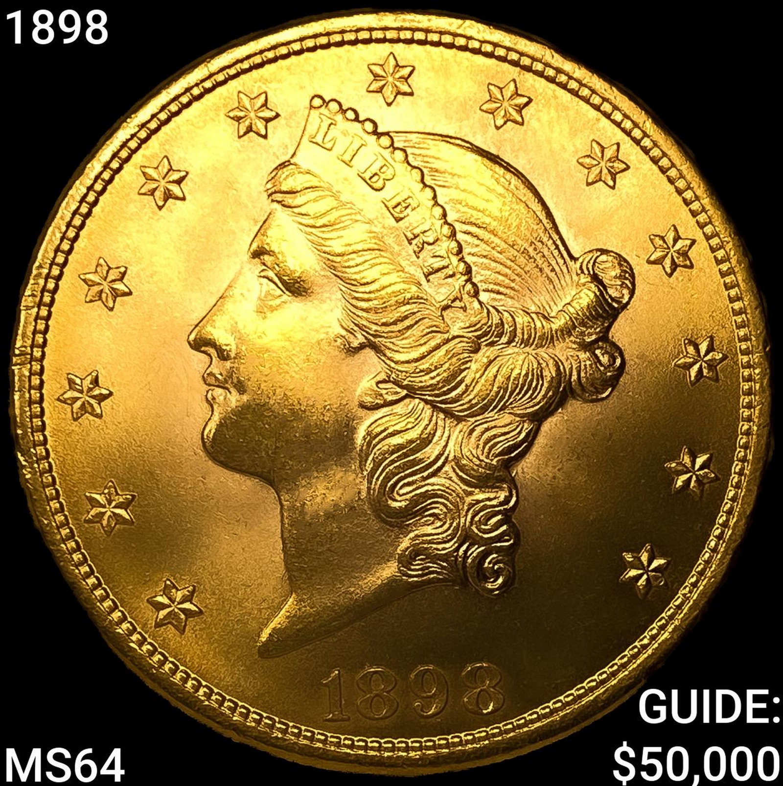 1898 $20 Gold Double Eagle: 1898 $20 Gold Double Eagle