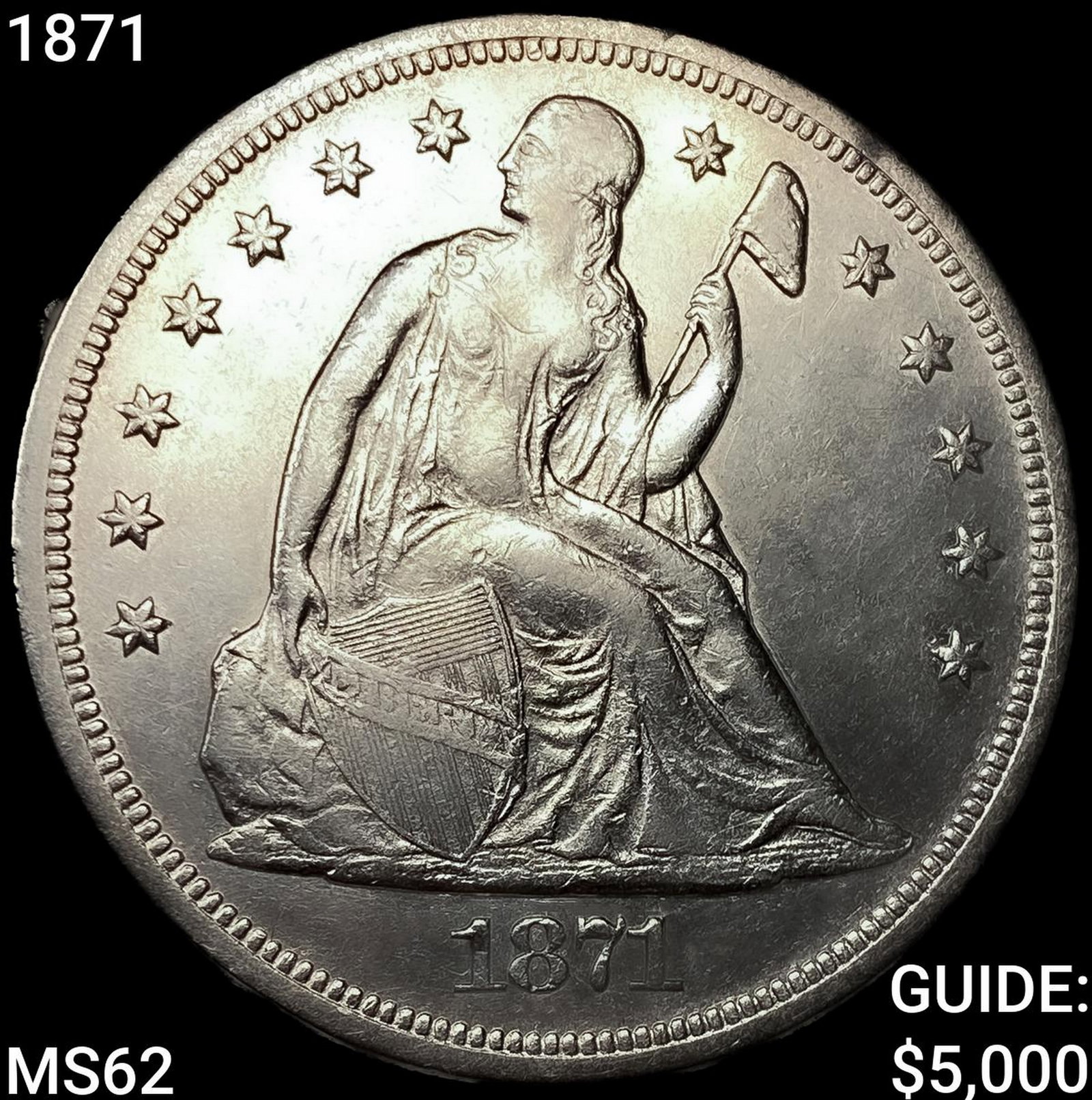 1871 Seated Liberty Dollar (1 of 2)