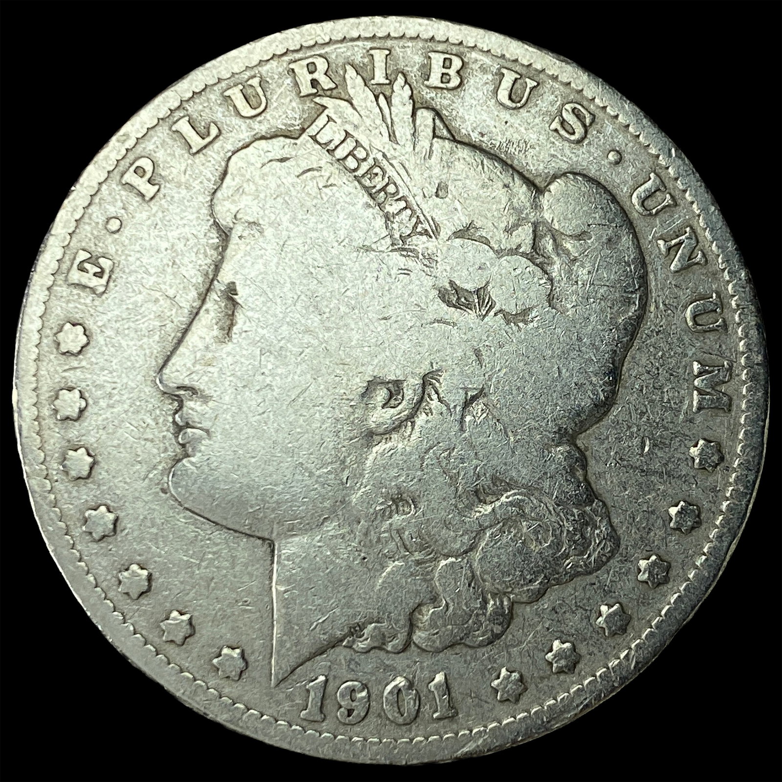 1901-O Silver Morgan Dollar LIGHTLY CIRCULATED: 1901-O Silver Morgan Dollar LIGHTLY CIRCULATED