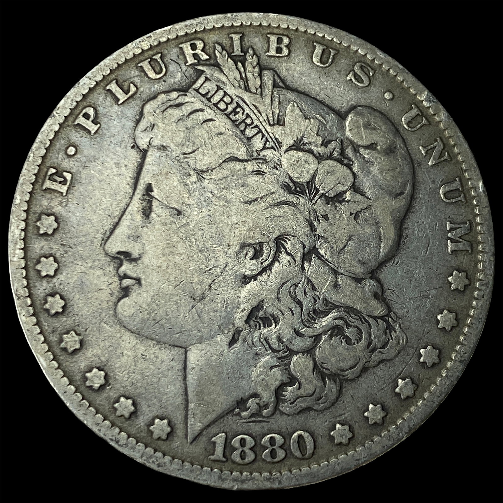 1880-O Silver Morgan Dollar NEARLY UNCIRCULATED: 1880-O Silver Morgan Dollar NEARLY UNCIRCULATED
