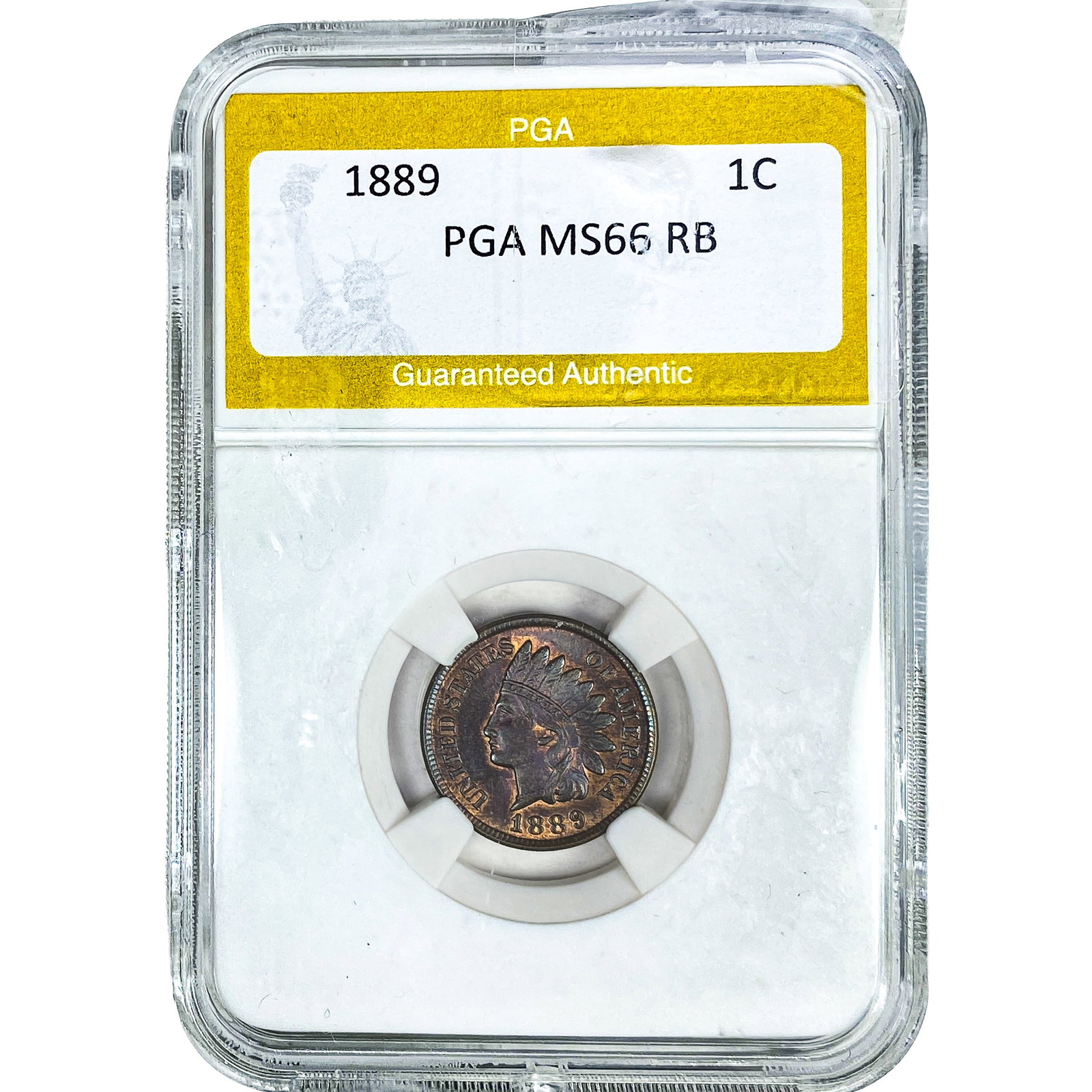 1889 Indian Head Cent PGA MS66 RB (1 of 2)