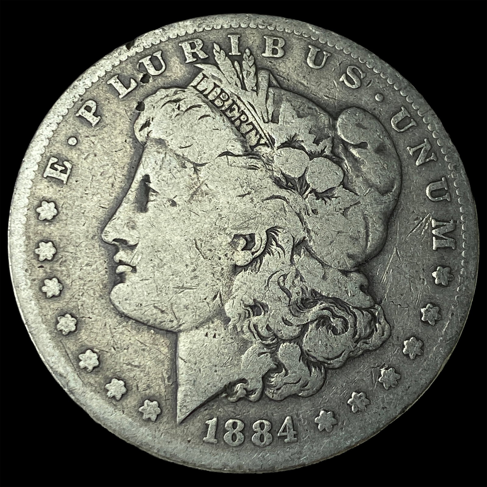 1884 Morgan Silver Dollar NICELY CIRCULATED: 1884 Morgan Silver Dollar NICELY CIRCULATED
