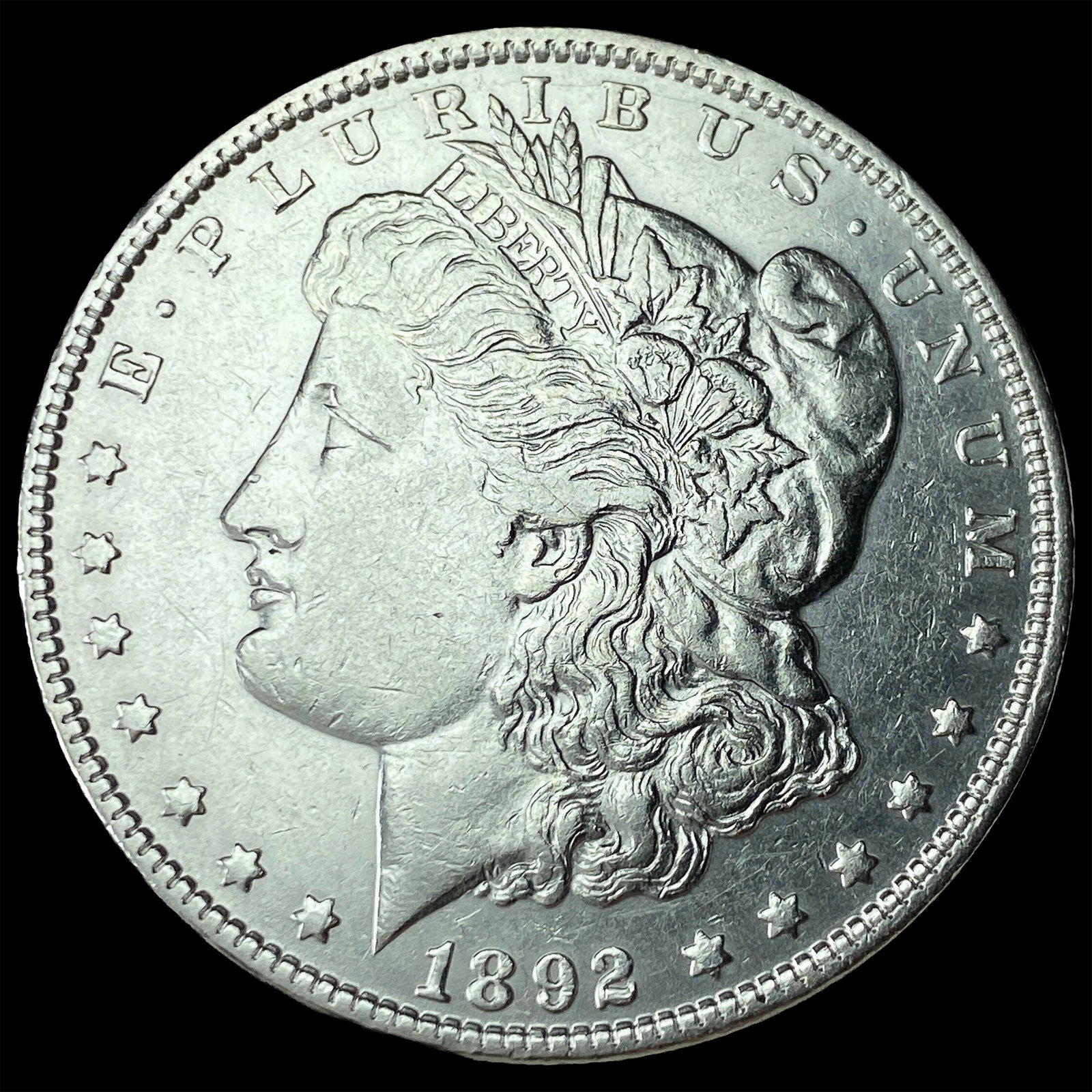 1892 Morgan Silver Dollar CHOICE AU: 1892 Morgan Silver Dollar CHOICE AU
