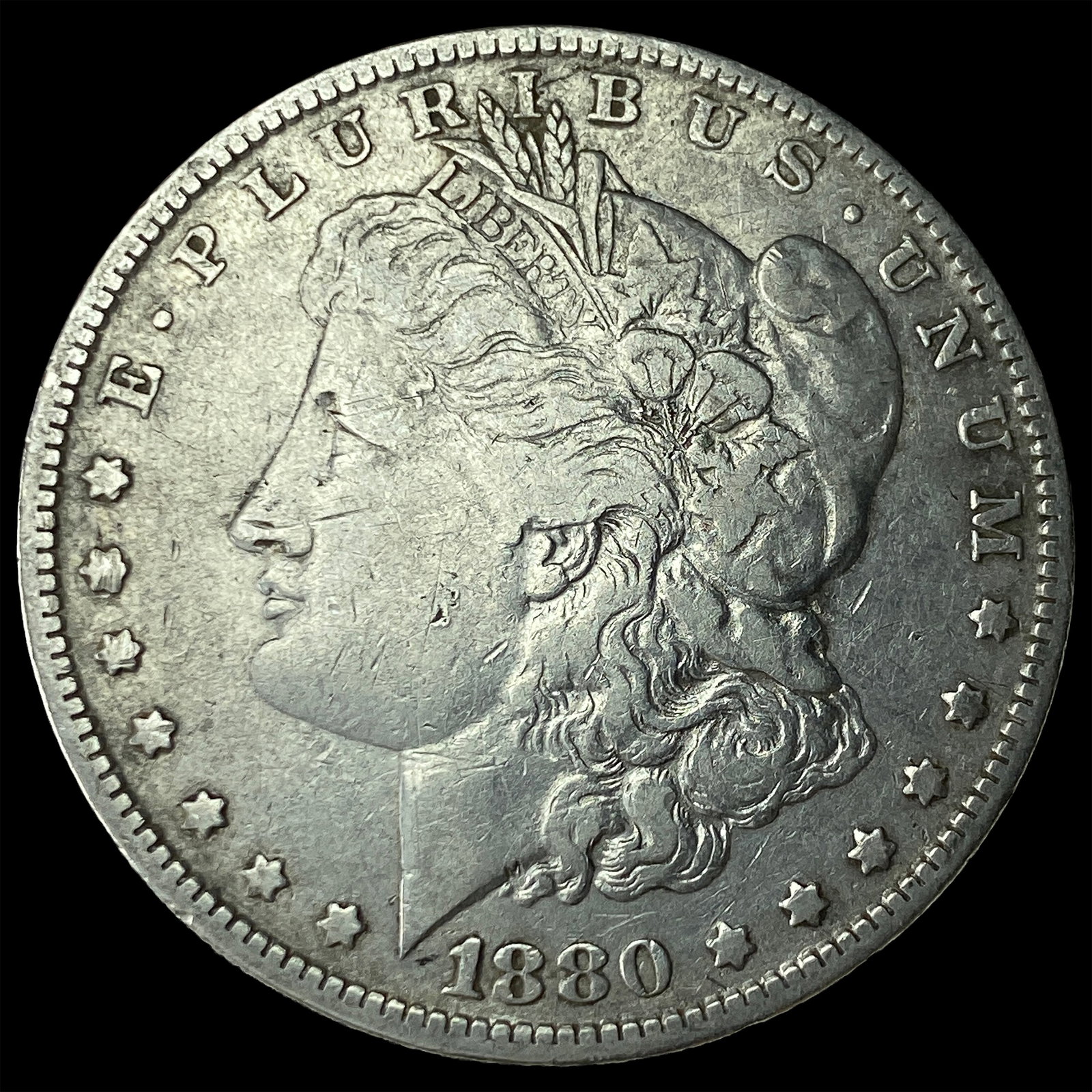 1880-O Silver Morgan Dollar NEARLY UNCIRCULATED: 1880-O Silver Morgan Dollar NEARLY UNCIRCULATED