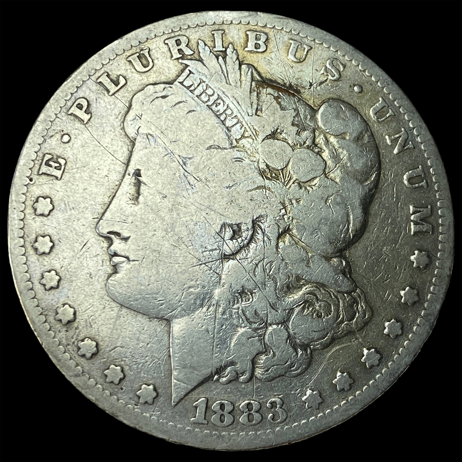 1883-S Silver Morgan Dollar NICELY CIRCULATED: 1883-S Silver Morgan Dollar NICELY CIRCULATED