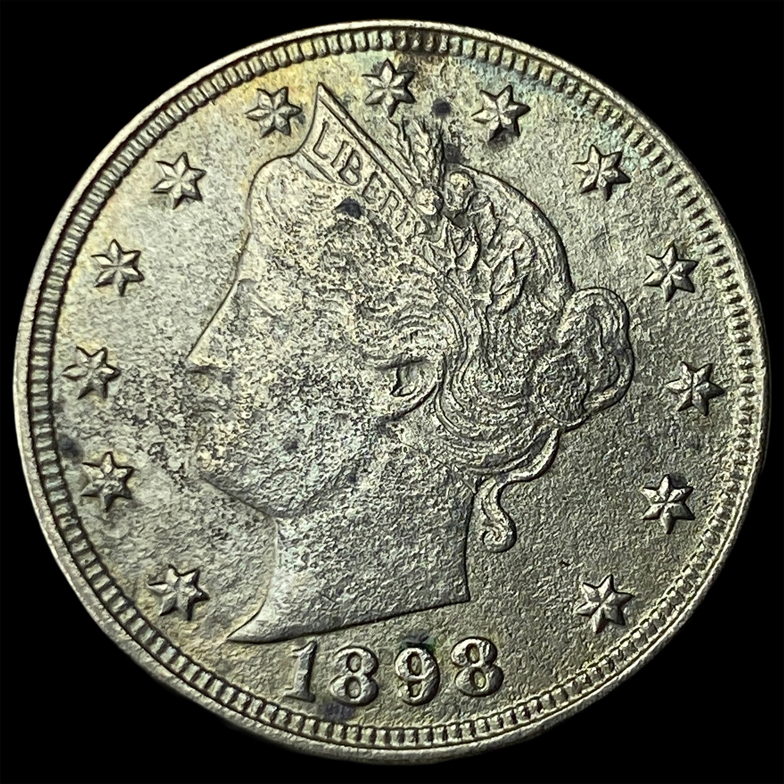 1898 Liberty Head Nickel CLOSELY UNCIRCULATED: 1898 Liberty Head Nickel CLOSELY UNCIRCULATED