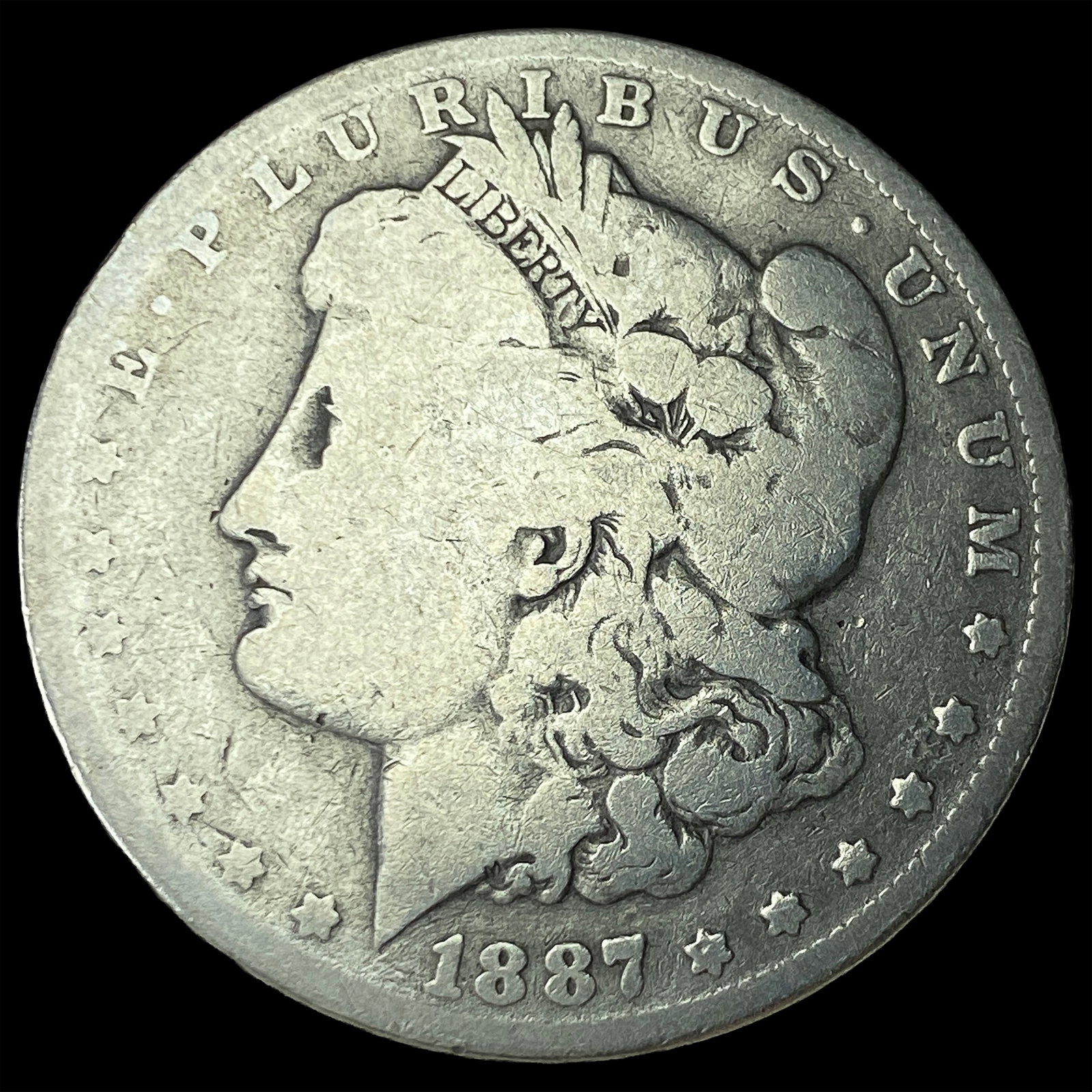 1887 Morgan Silver Dollar NICELY CIRCULATED: 1887 Morgan Silver Dollar NICELY CIRCULATED