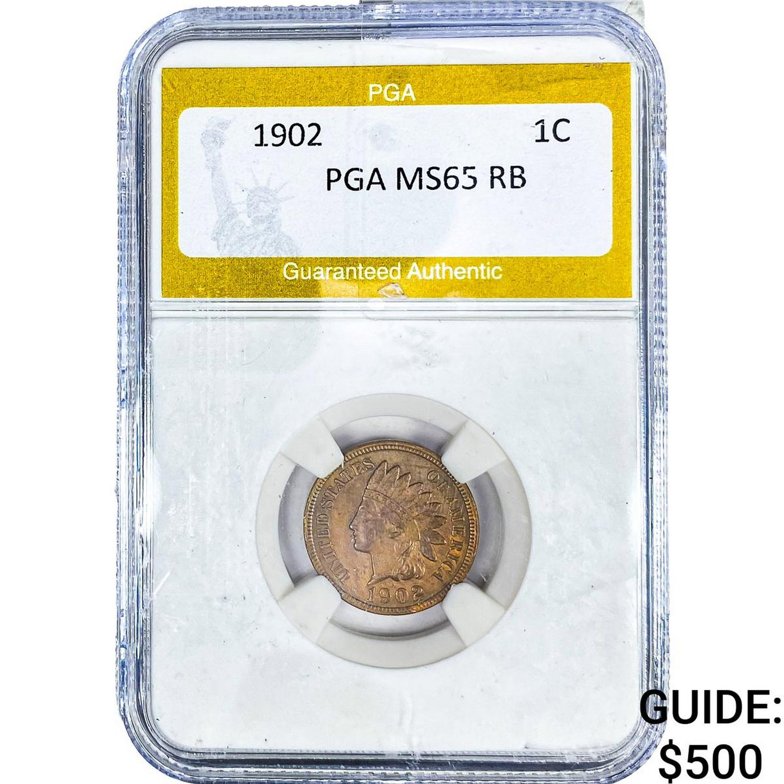 1902 Indian Head Cent PGA MS65: 1902 Indian Head Cent PGA MS65