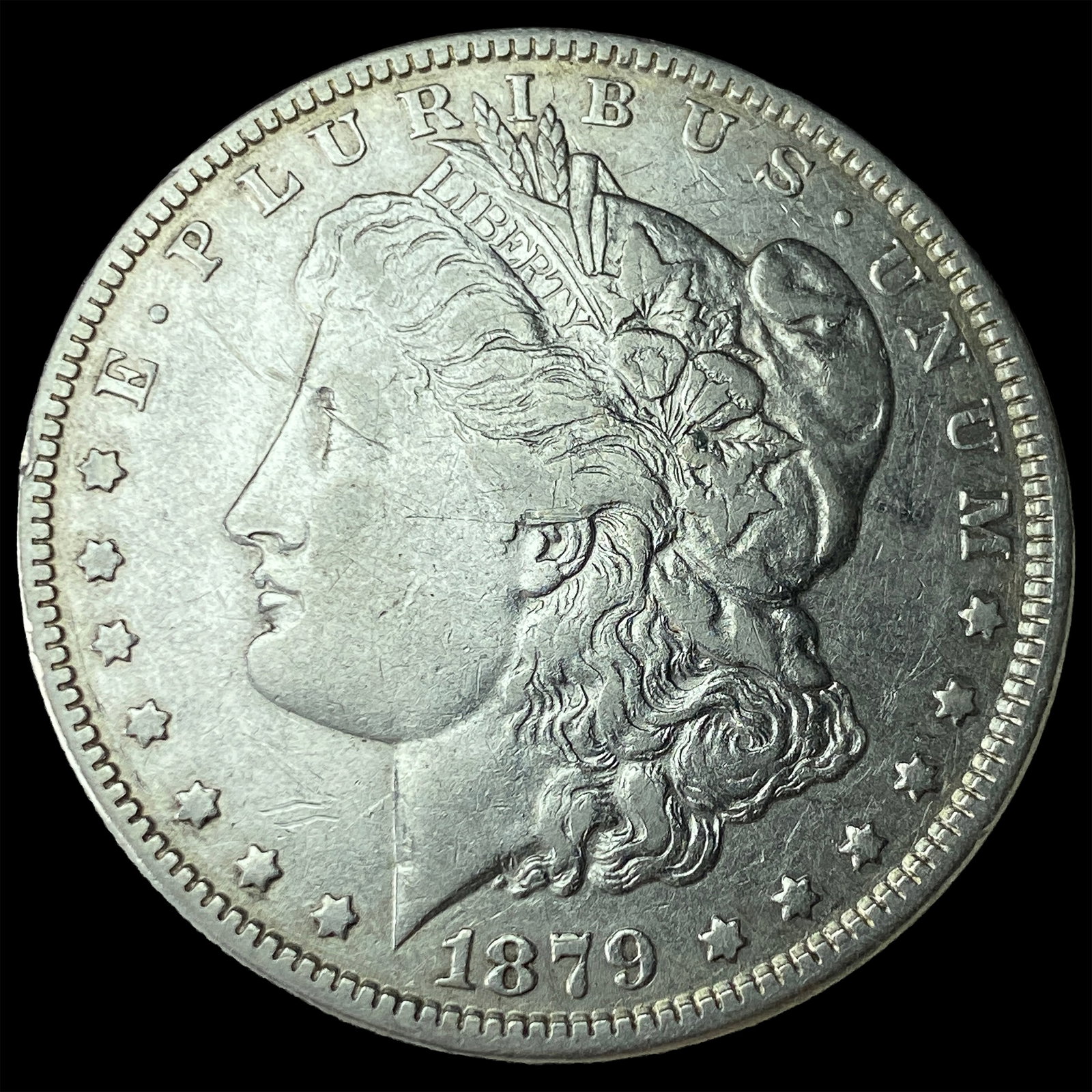 1879-S REV 79 Silver Morgan Dollar NEARLY UNCIRCULATED: 1879-S REV 79 Silver Morgan Dollar NEARLY UNCIRCULATED