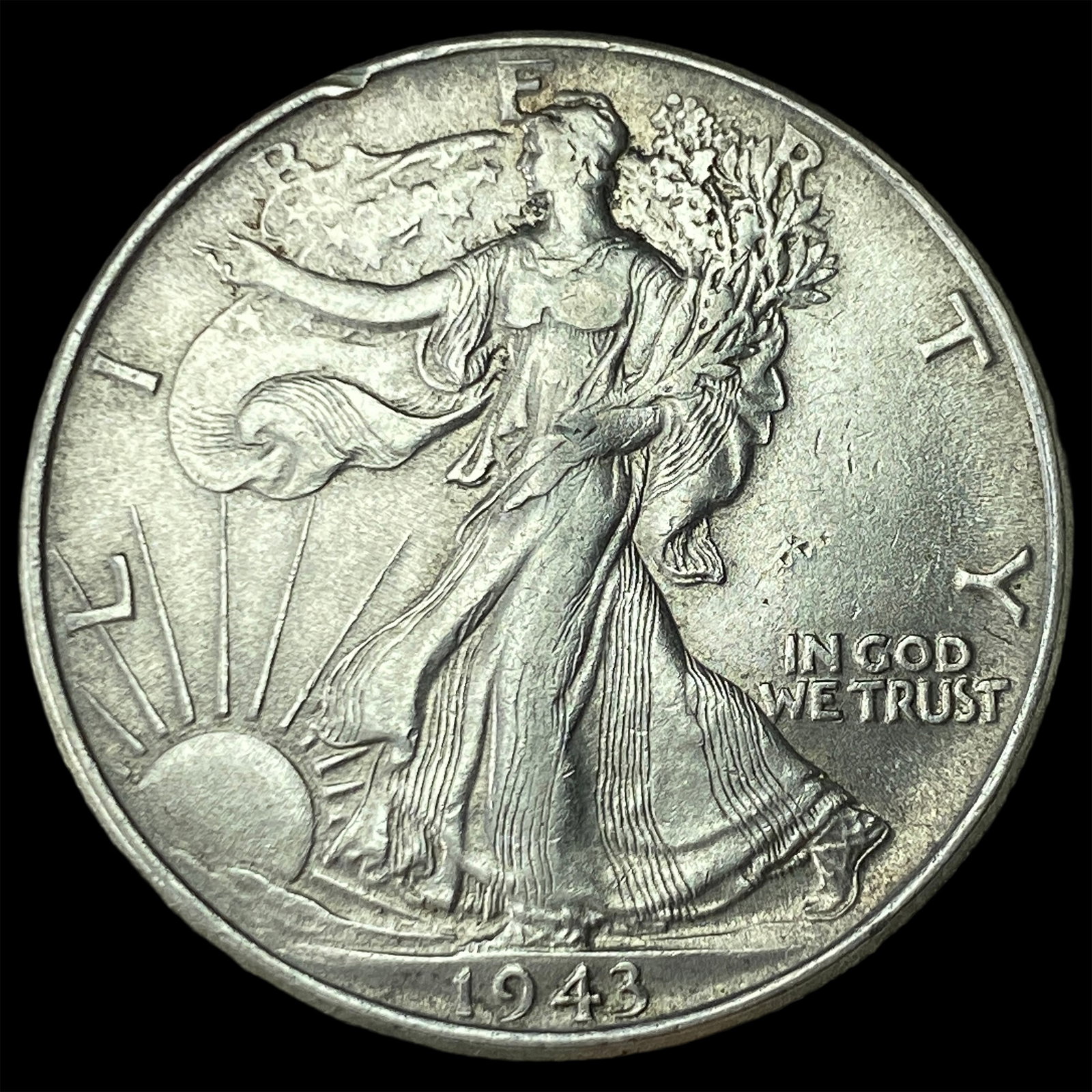 1943 Silver Walking Liberty Half Dollar CHOICE BU: 1943 Silver Walking Liberty Half Dollar CHOICE BU