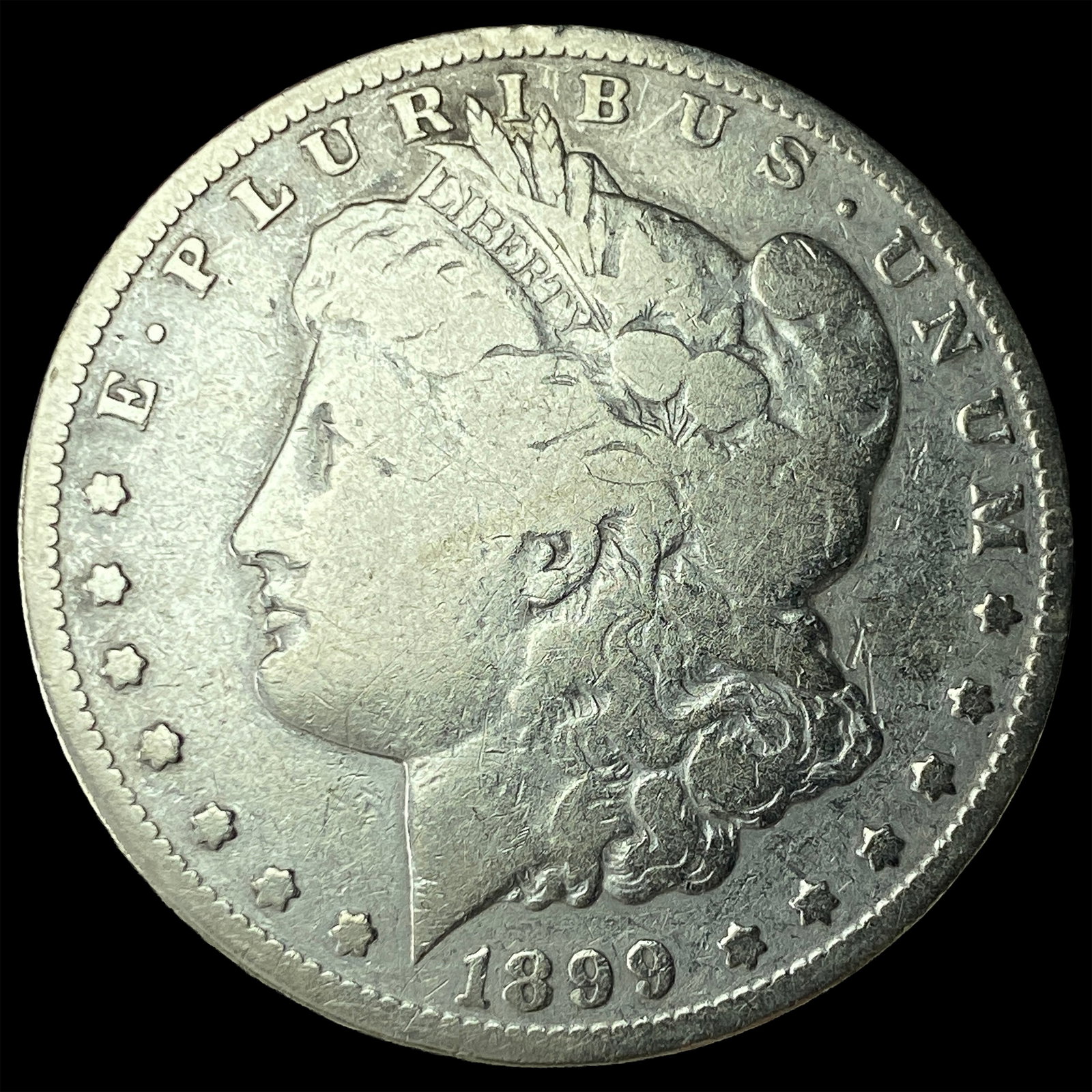 1899-S Silver Morgan Dollar NEARLY UNCIRCULATED: 1899-S Silver Morgan Dollar NEARLY UNCIRCULATED