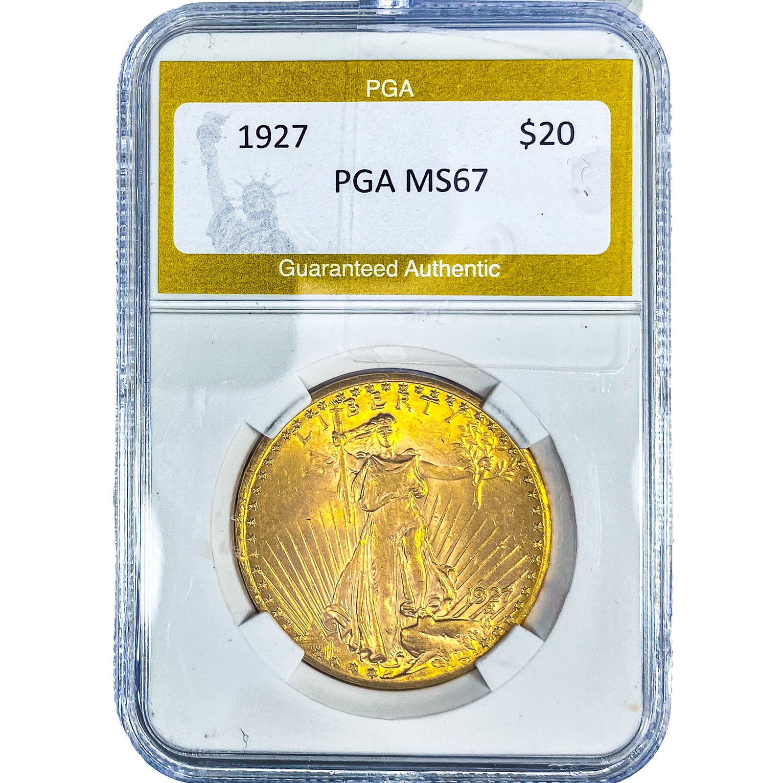 1927 $20 Gold Double Eagle PGA MS67: 1927 $20 Gold Double Eagle PGA MS67