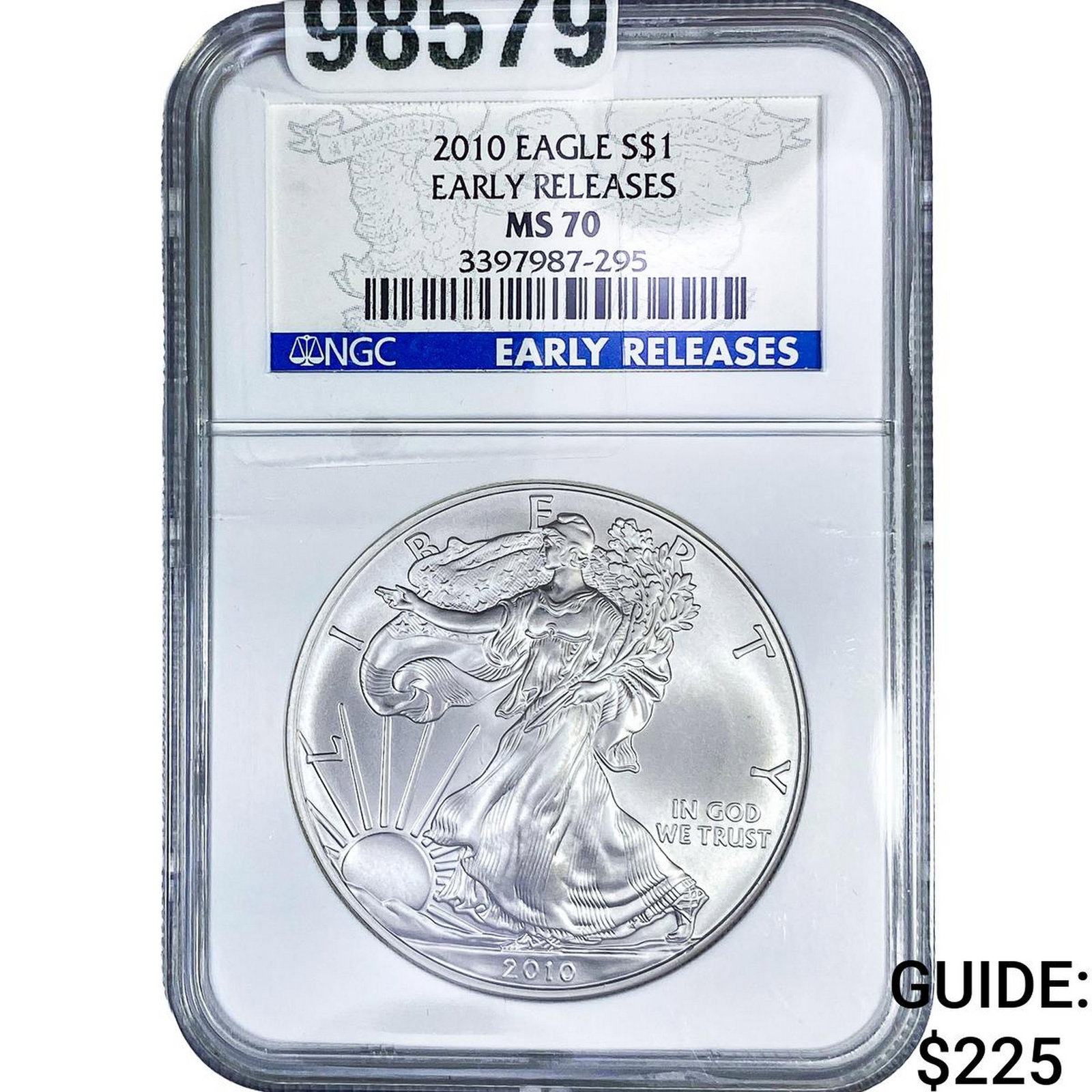 2010 Silver Eagle NGC MS70: 2010 Silver Eagle NGC MS70