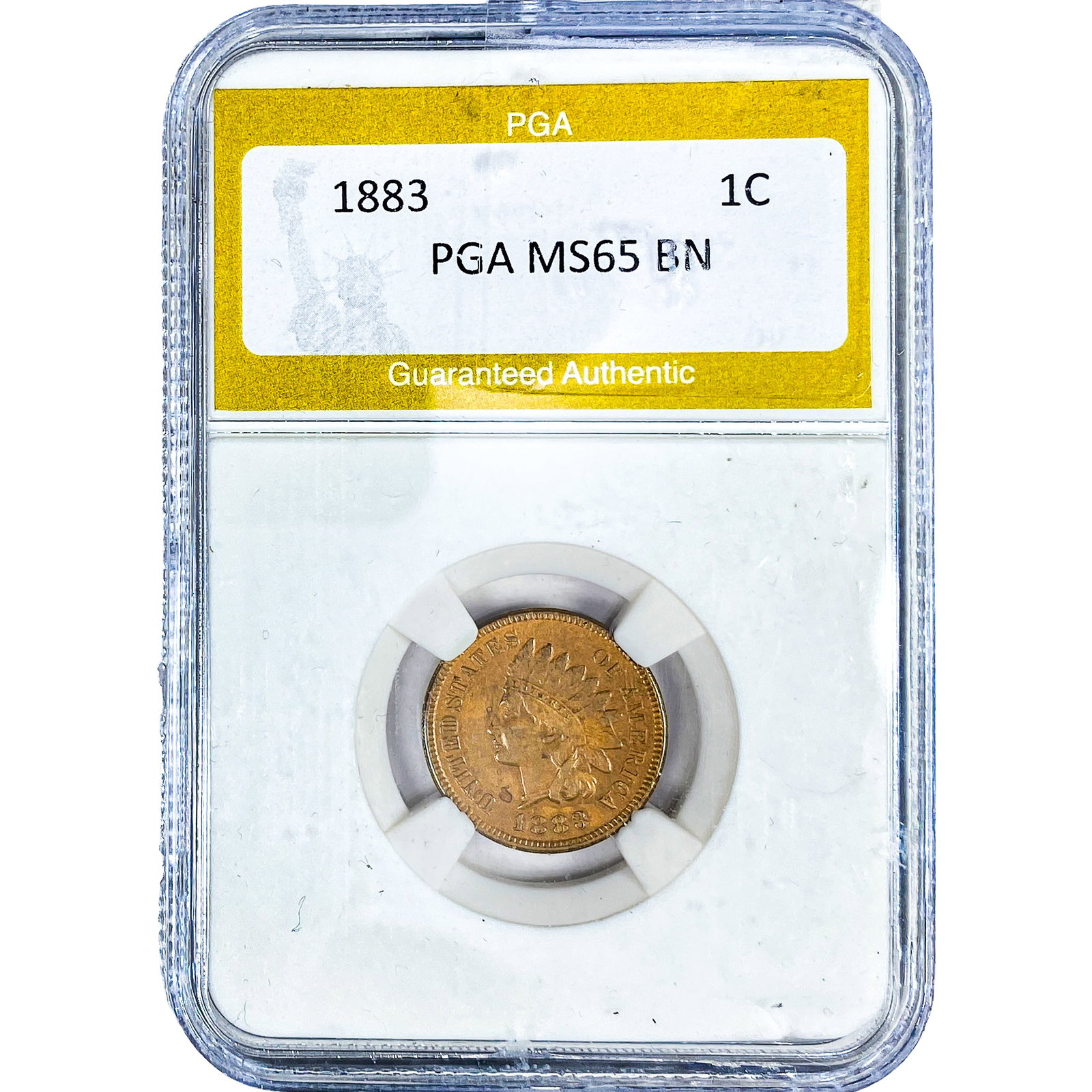 1883 Indian Head Cent PGA MS65 BN: 1883 Indian Head Cent PGA MS65 BN