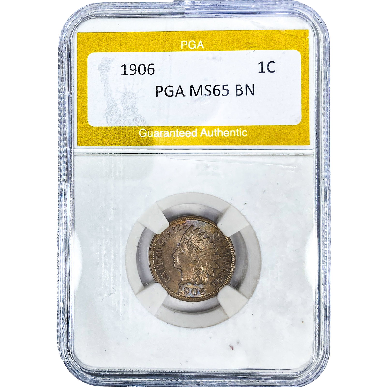 1906 Indian Head Cent PGA MS65 BN: 1906 Indian Head Cent PGA MS65 BN