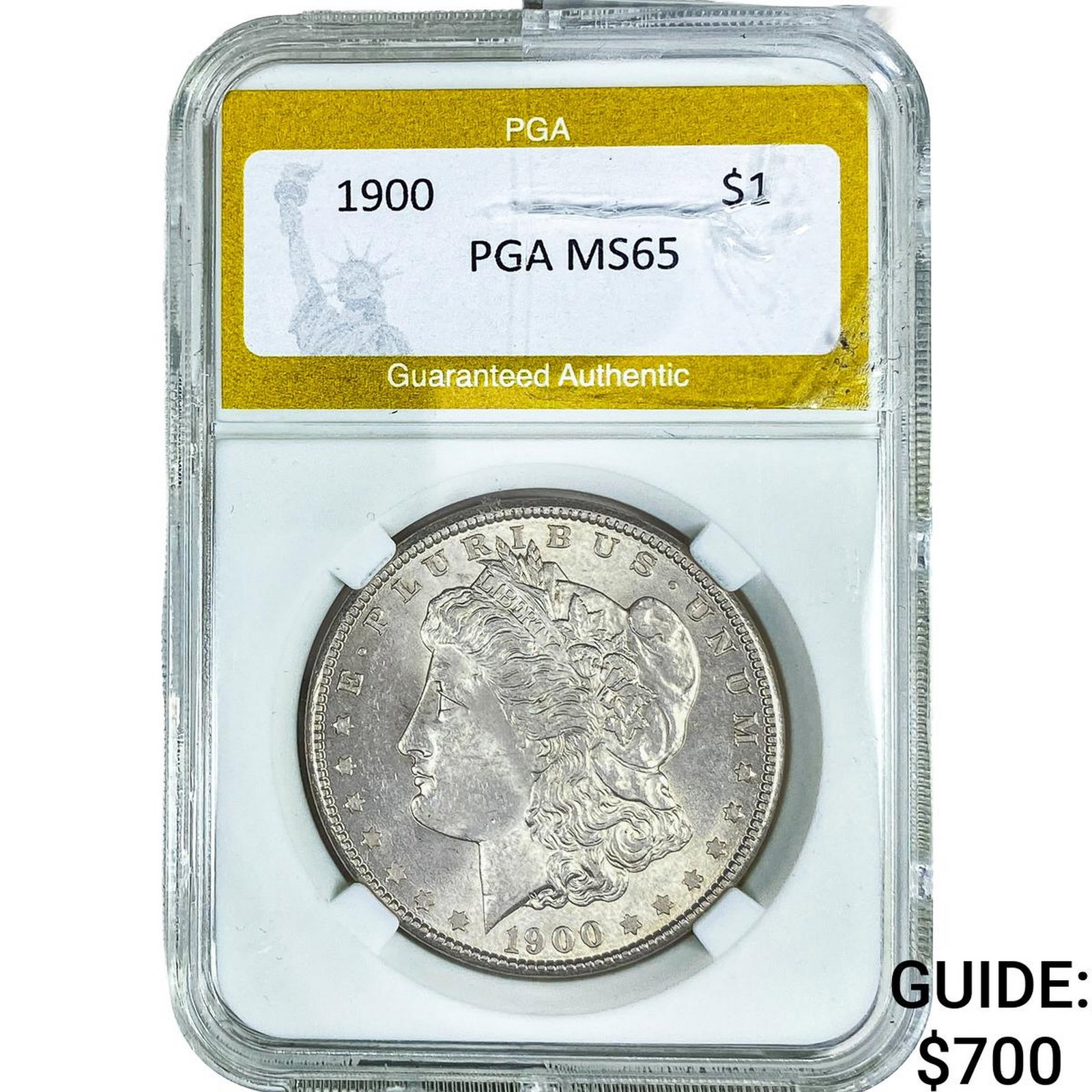 1900 Mercury Silver Dollar PGA MS65: 1900 Mercury Silver Dollar PGA MS65