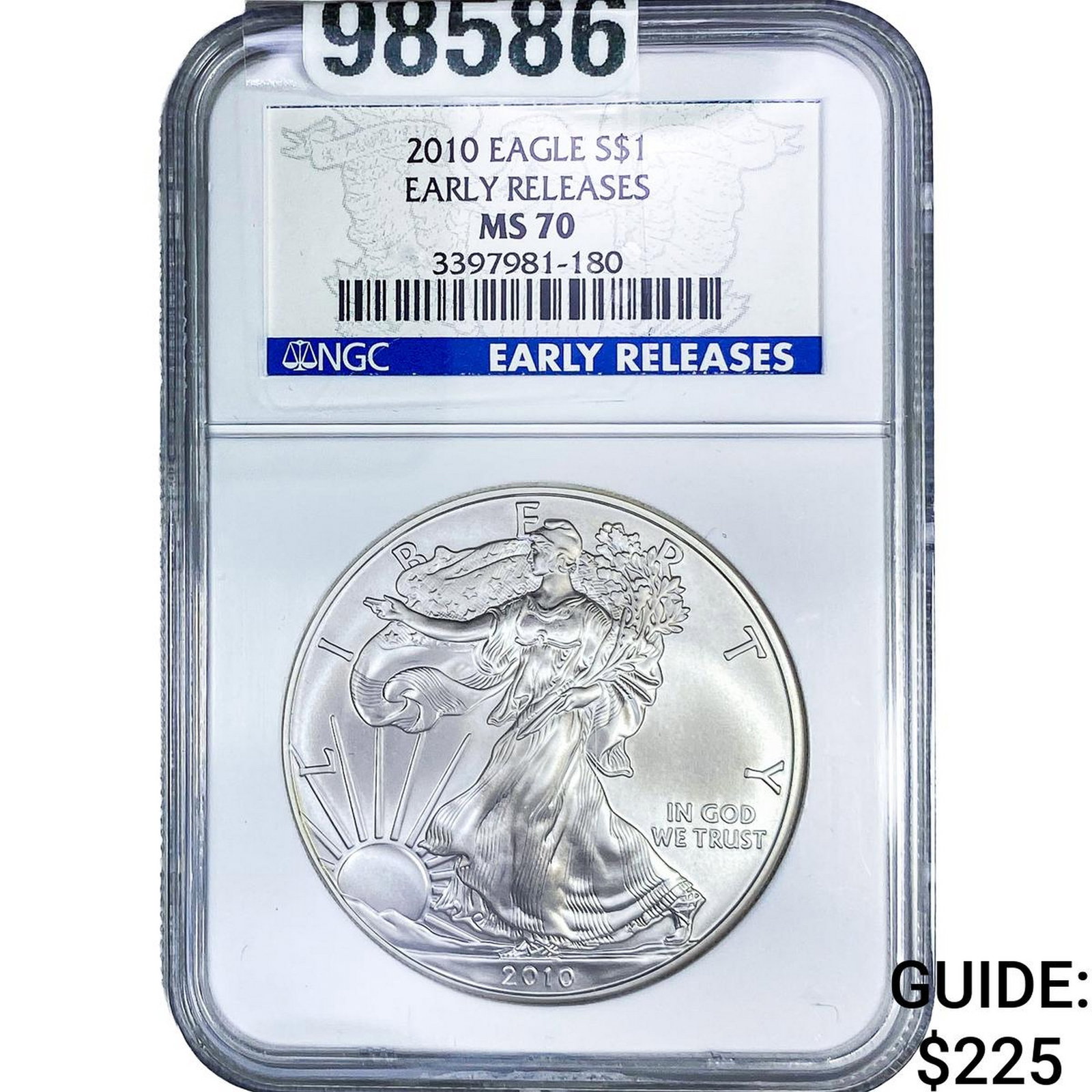 2010 Silver Eagle NGC MS70: 2010 Silver Eagle NGC MS70
