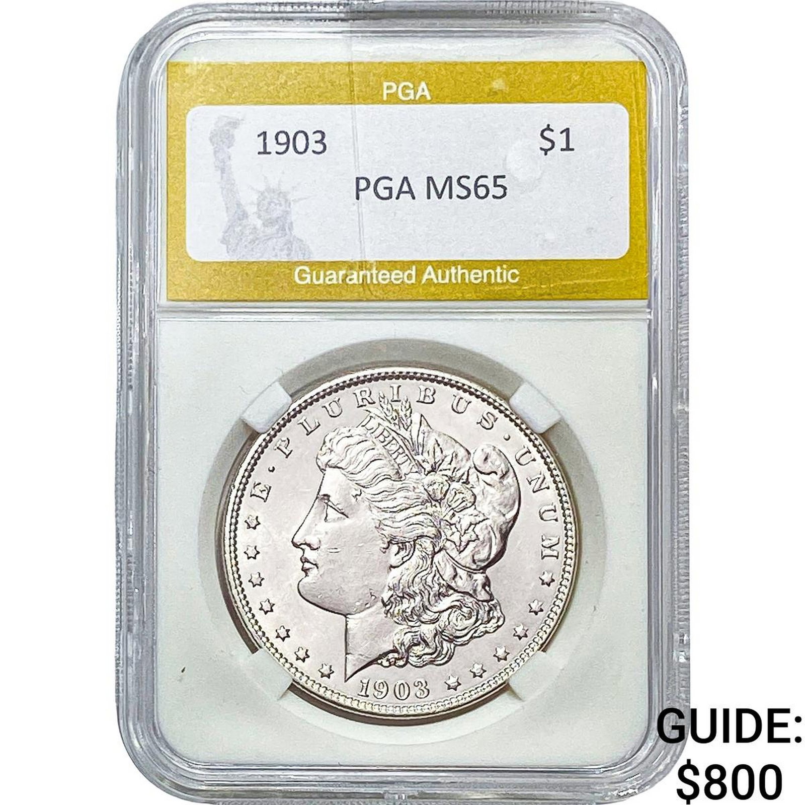 1903 Morgan Silver Dollar PGA MS65: 1903 Morgan Silver Dollar PGA MS65