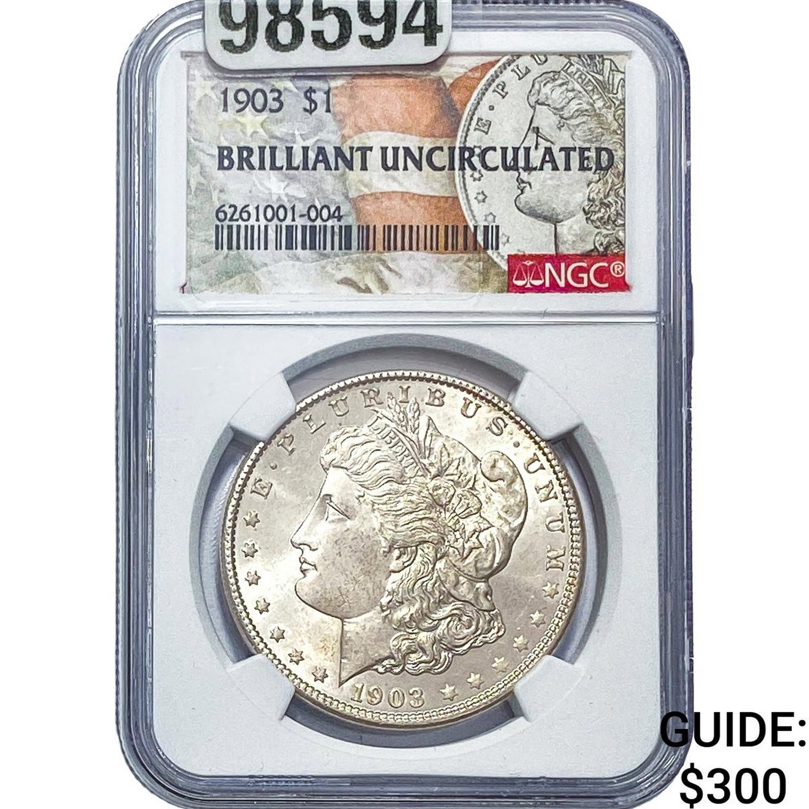 1903 Morgan Silver Dollar NGC BU: 1903 Morgan Silver Dollar NGC BU